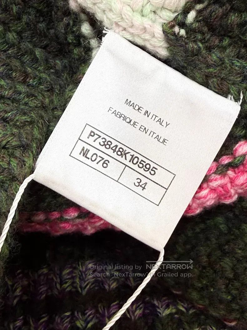 Chanel Chanel Knitted cardigan jacket with colorful striped glaze Size XXS / US 00 / IT 34 - 8 Thumbnail