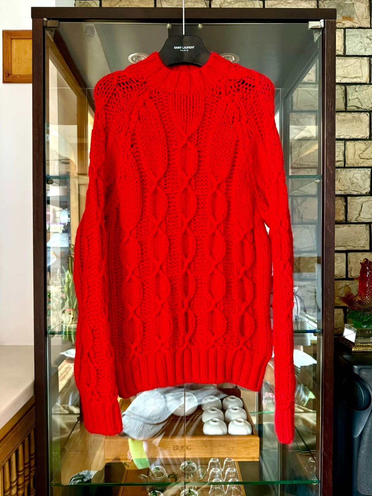 Saint Laurent Paris saint laurent red knit turtleneck sweater Size M / US 6-8 / IT 42-44 - 1 Thumbnail