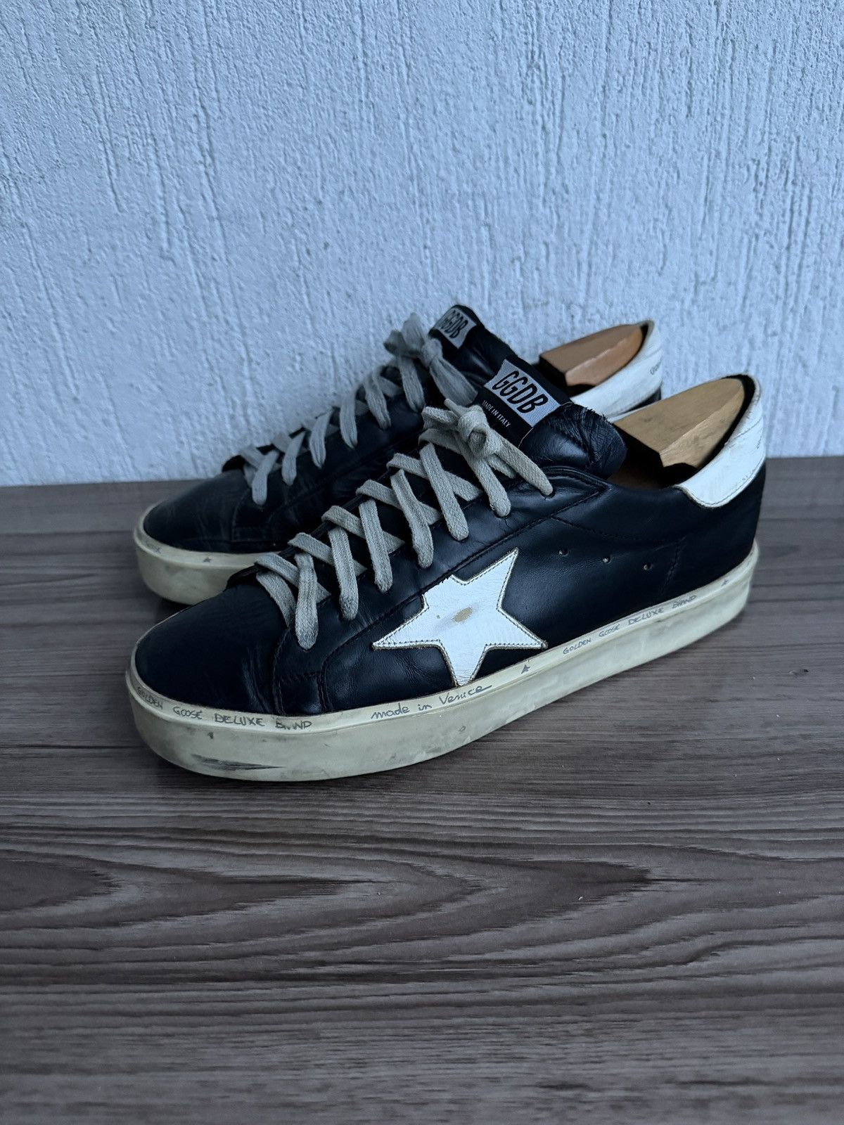 Golden Goose Hi star leather trainers Size US 9 / EU 42 - 1 Thumbnail