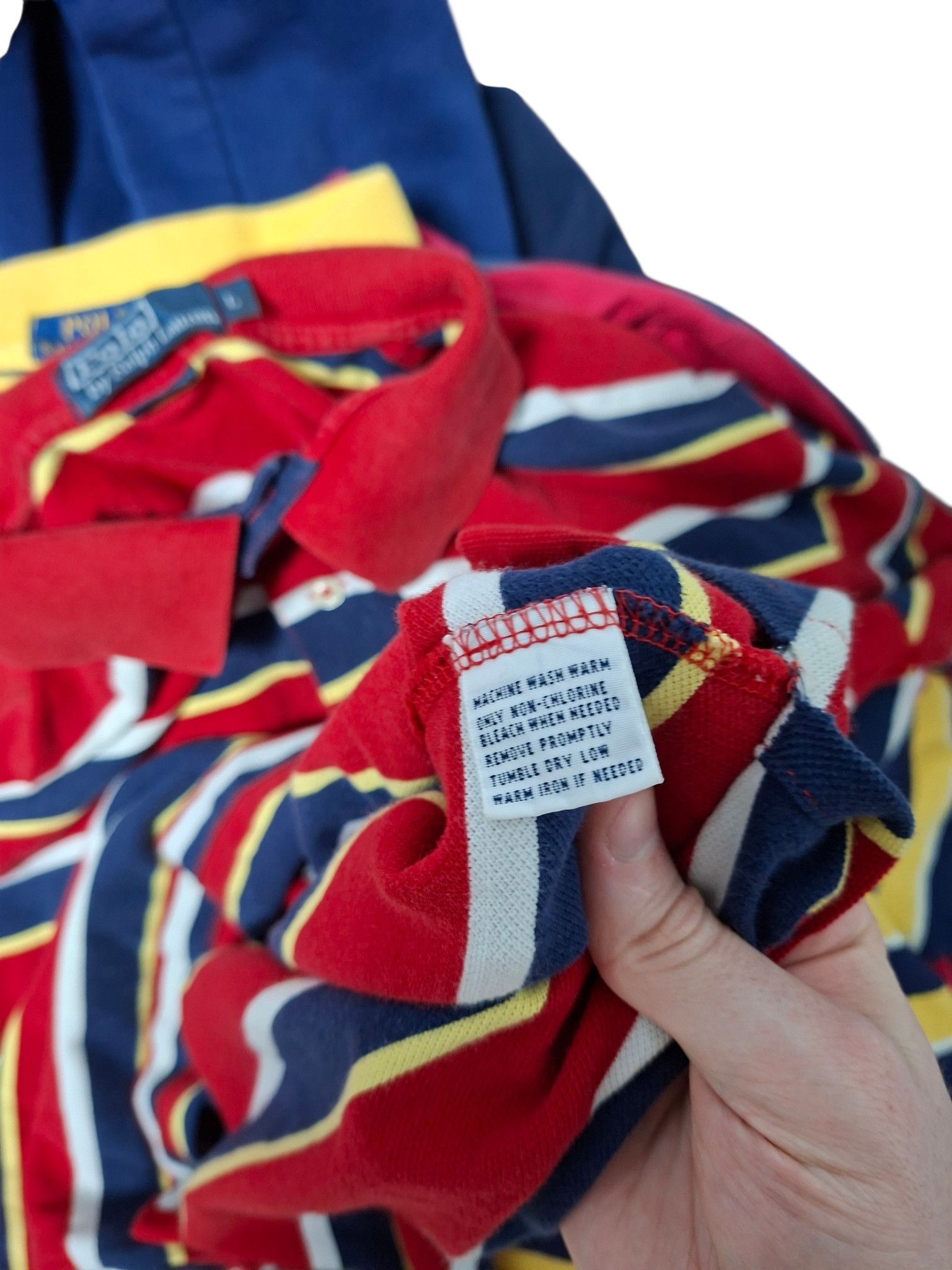 Polo Ralph Lauren POLO RALPH LAUREN VINTAGE LUXURY STRIPED POLO SHIRT Size US L / EU 52-54 / 3 - 4 Thumbnail