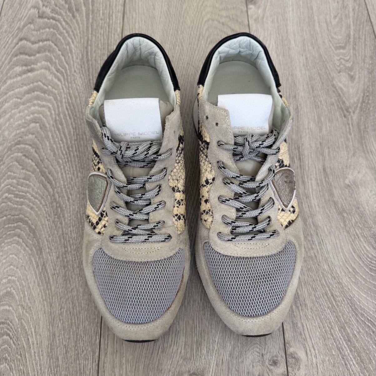 Philippe Model Philippe Model Womens 7.5 EU 38 TROPEZ Reptile Leather Suede Size US 8 / IT 38 - 2 Thumbnail