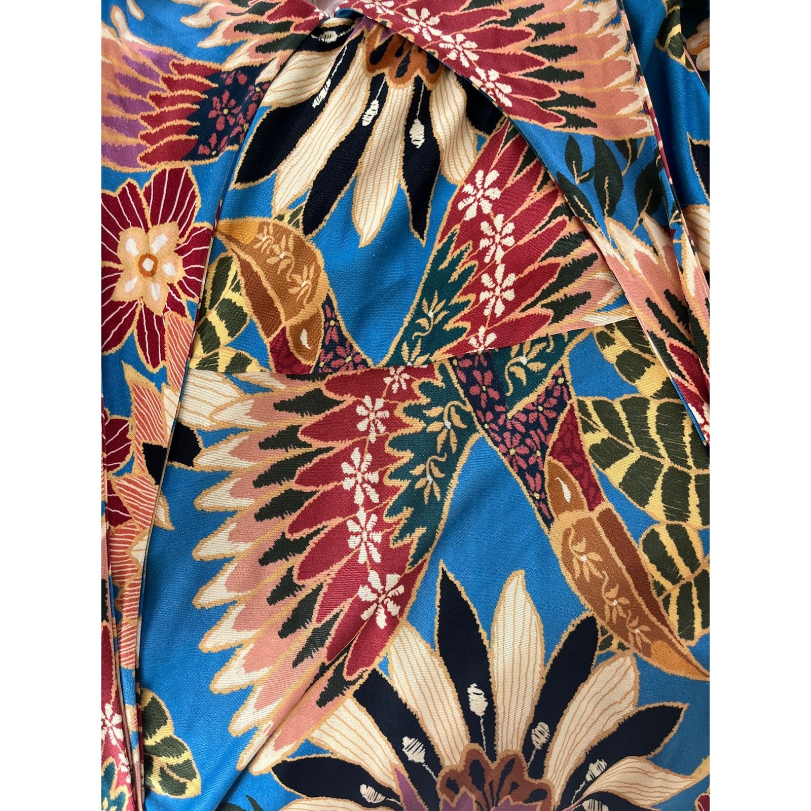 Farm Rio NWT Farm Rio Blue Wonderful Toucans Jersey Wrap Dress Size S Size S / US 4 / IT 40 - 9 Thumbnail