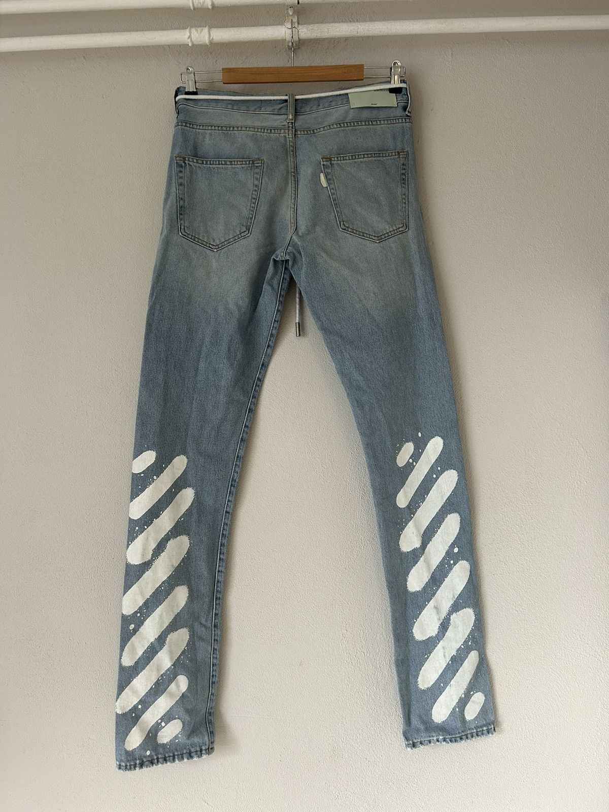 Off-White Off-White Diagonal Stripe Jeans - Size 30 Size US 30 / EU 46 - 11 Thumbnail
