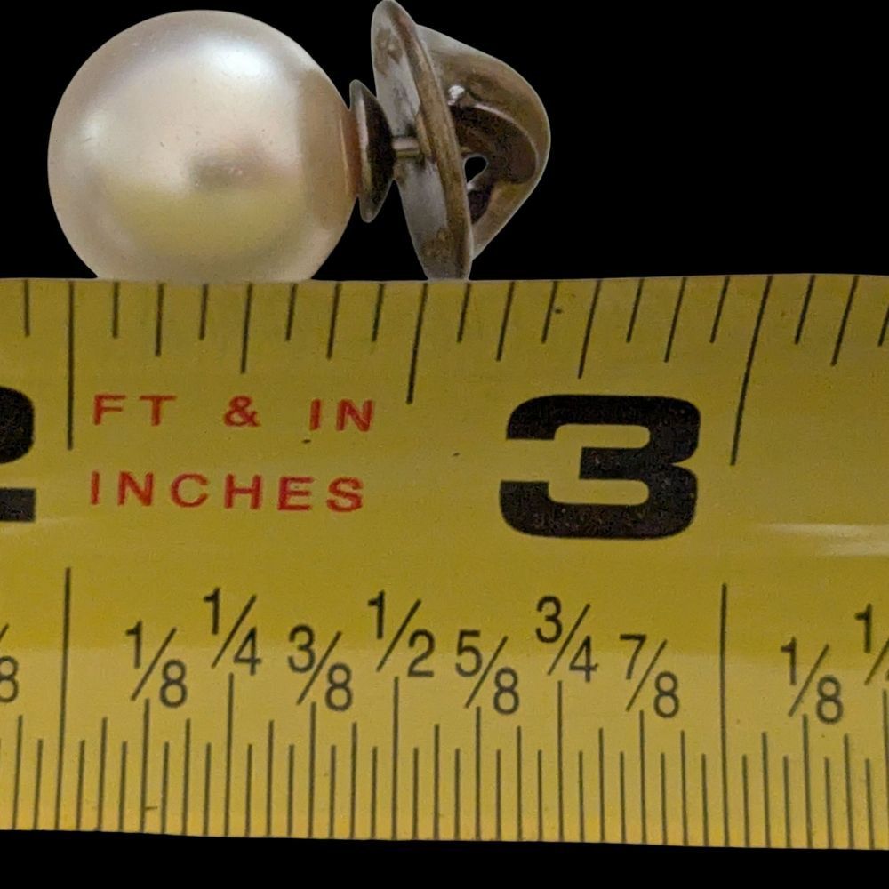 The Unbranded Brand New Vintage Classic Faux Pearl Tie Tack Lapel Hat Pin Brooch Size ONE SIZE - 3 Thumbnail