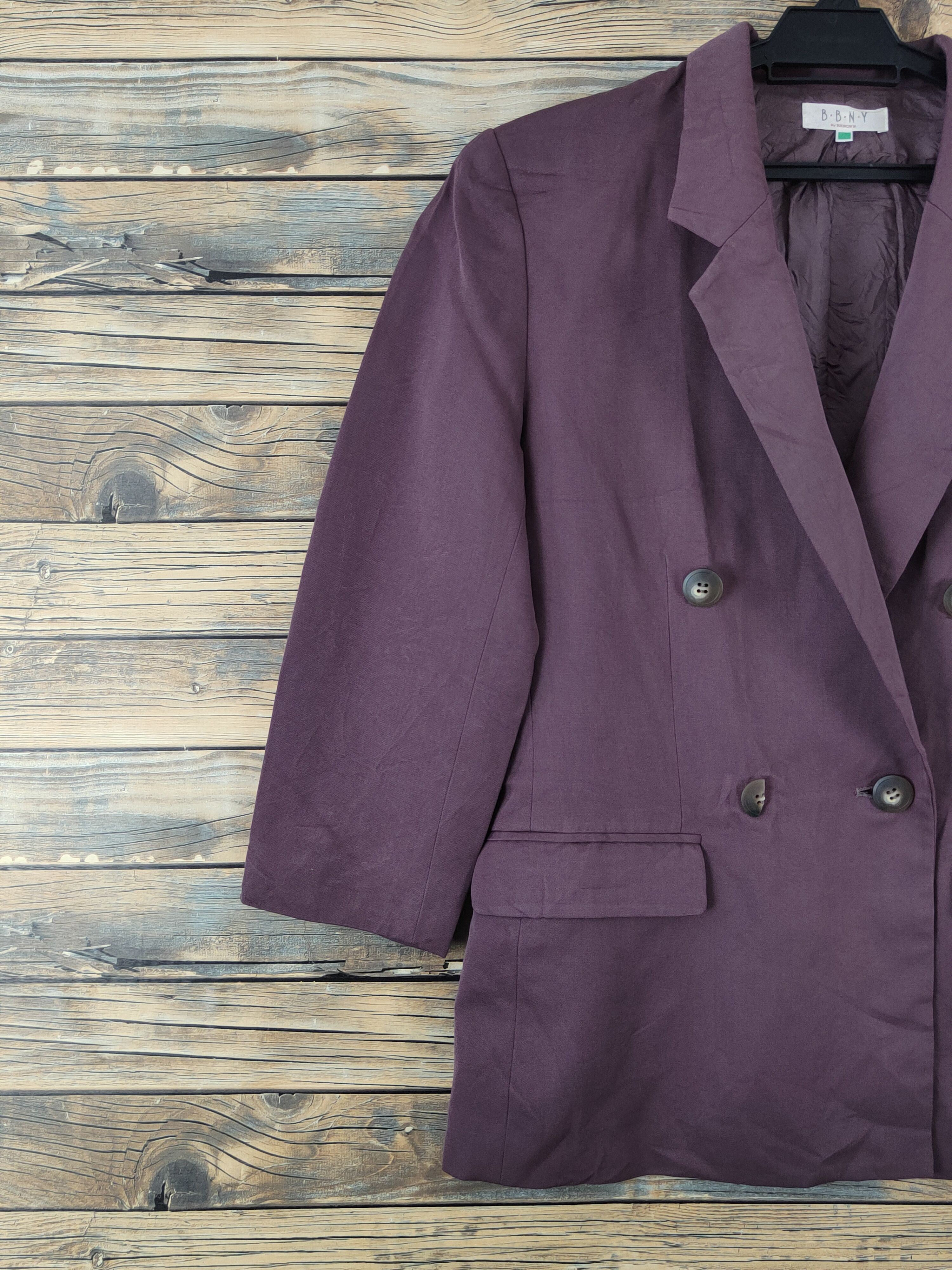Japanese Brand × Vintage Retro Designer by B.B.N.Y Purple Blazers Size M / US 6-8 / IT 42-44 - 4 Thumbnail