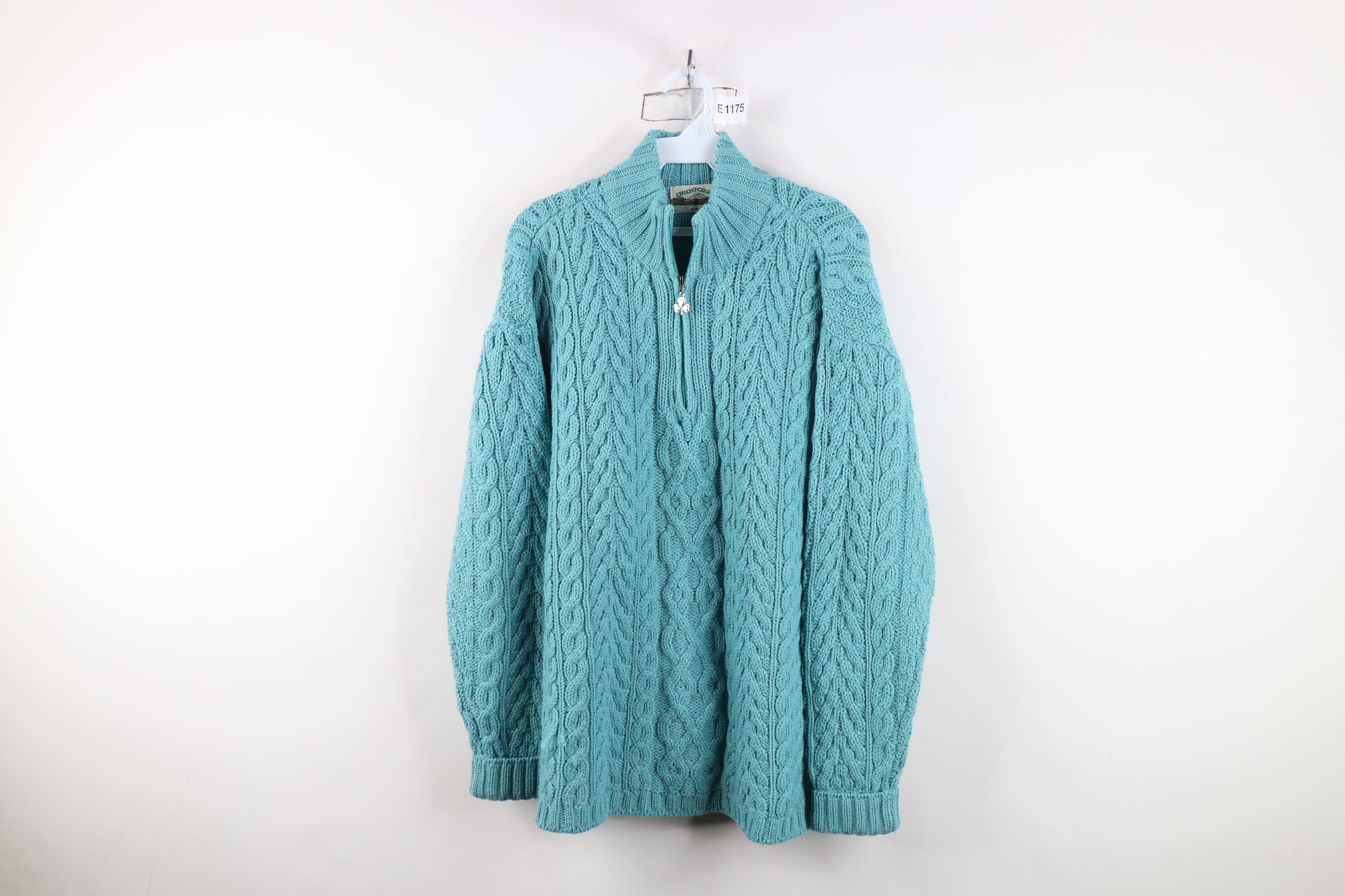 Vintage Vintage 90s Wool Aran Chunky Fisherman Cable Knit Sweater Size XL / US 12-14 / IT 48-50 - 1 Thumbnail