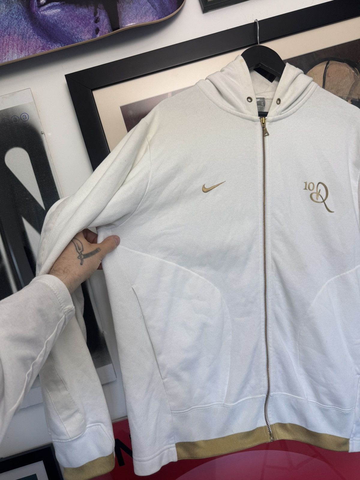 Nike Vintage Nike Ronaldinho 10 Y2K Zio Hoodie Soccer Football Size US L / EU 52-54 / 3 - 3 Thumbnail