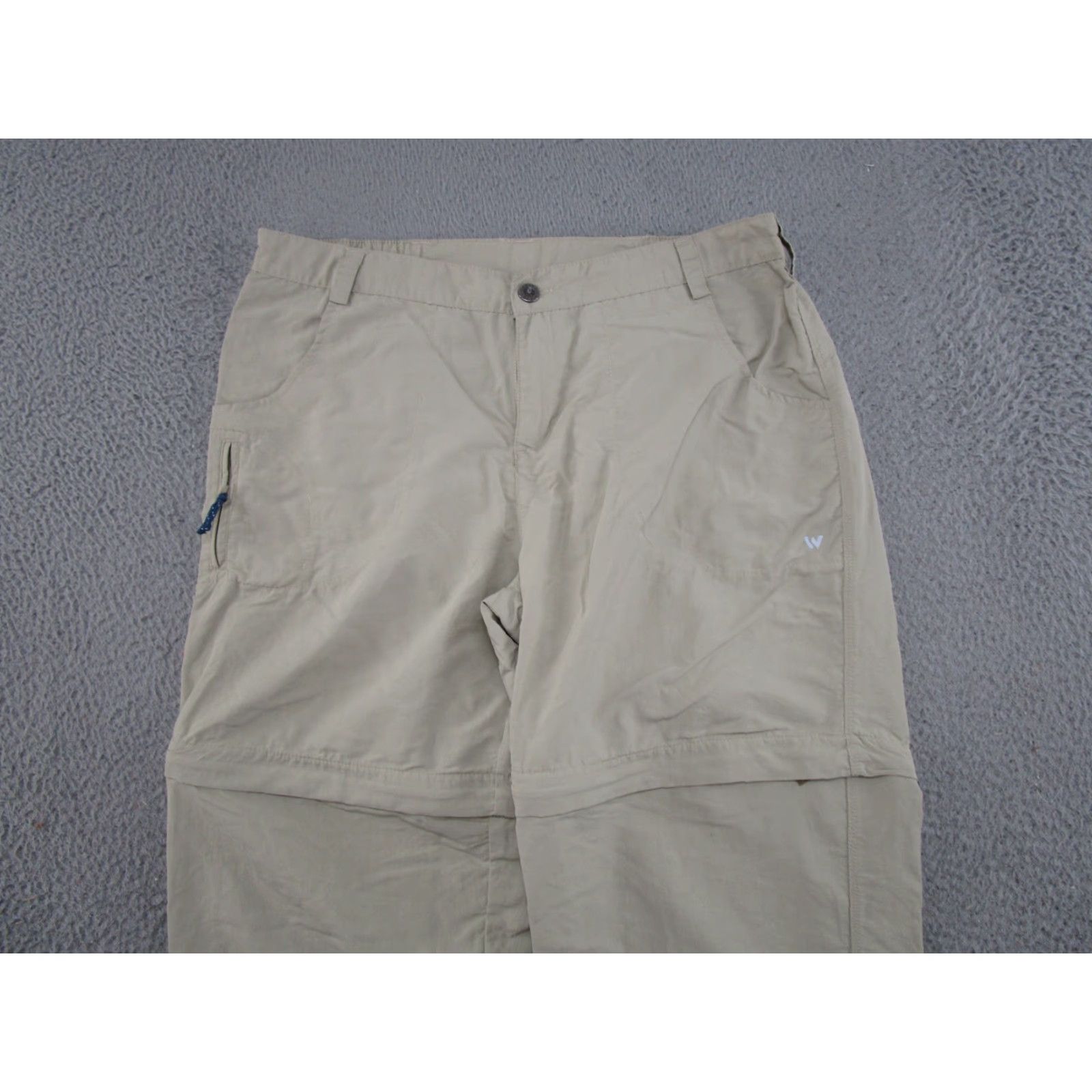 Vintage White Sierra Nylon Convertible Men's Pants XL Inseam 31" Beige Cargo Pocket Straight Regular Summer Spring Fall Clothing Men Size US 36 / EU 52 - 3 Thumbnail