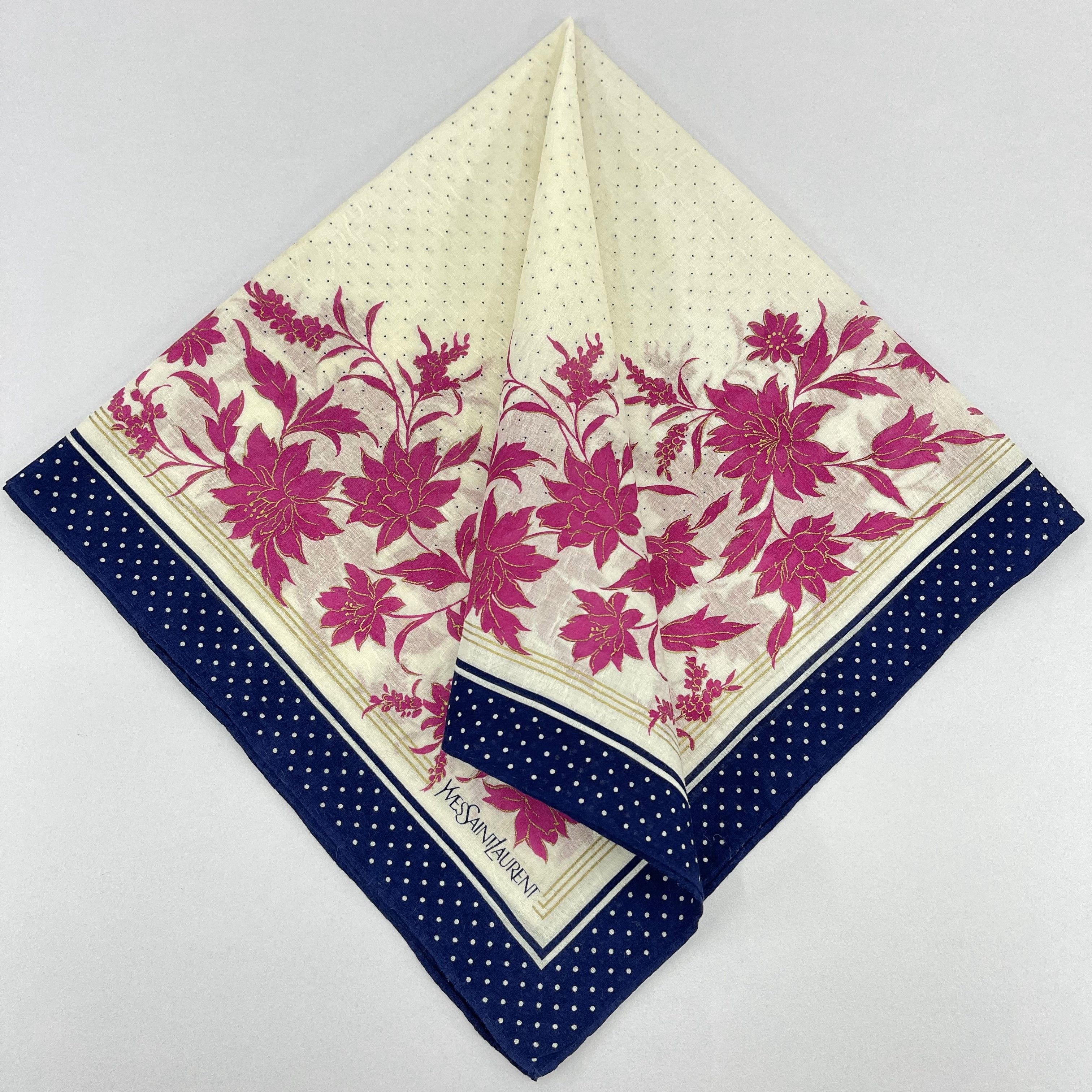 Vintage Yves saint Laurent Handkerchief / Neckerchief - 4187 Size ONE SIZE - 1 Thumbnail