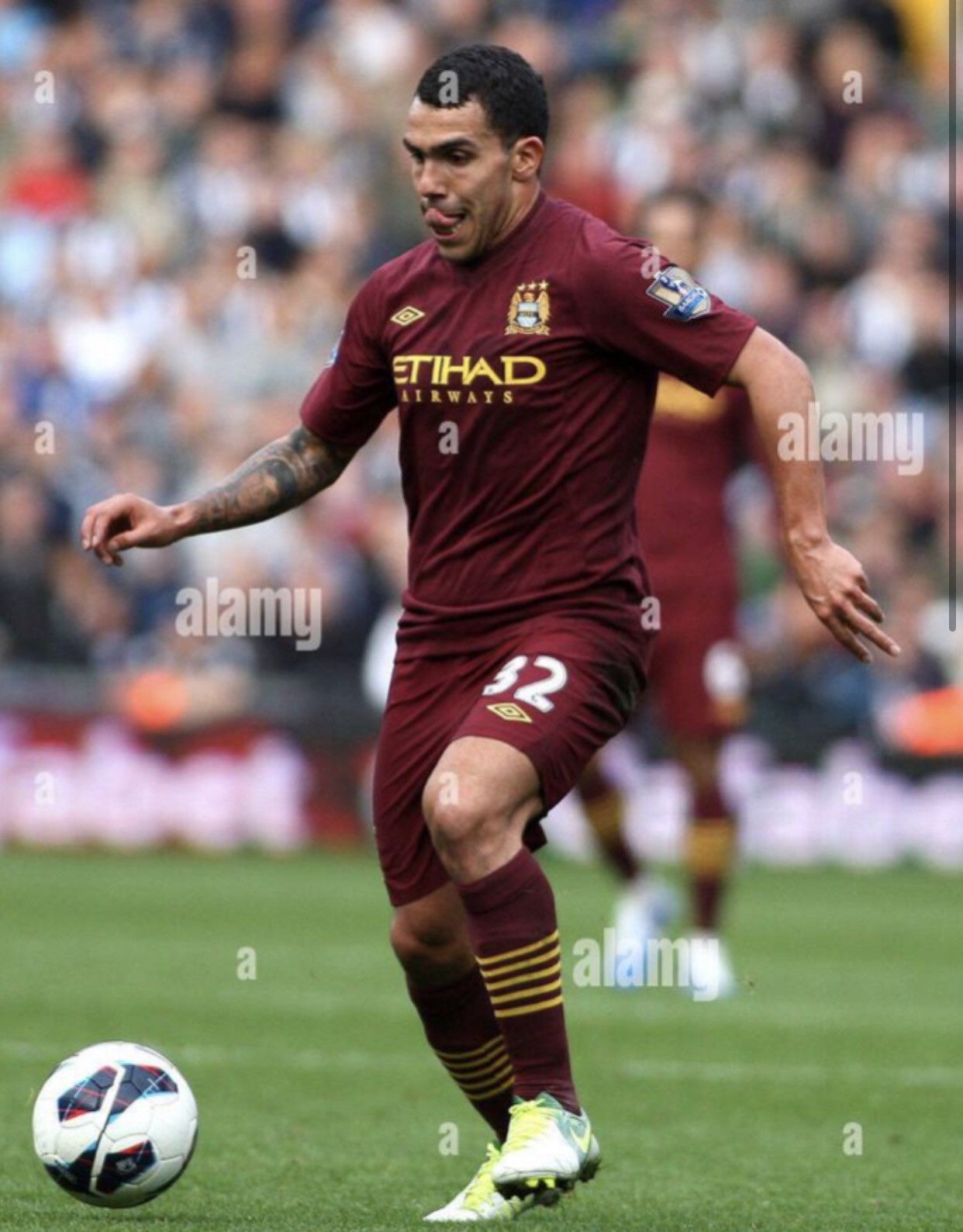 Umbro Manchester City 12/13 away shirt #32 Tevez (Bnwt) Size US XL / EU 56 / 4 - 10 Thumbnail