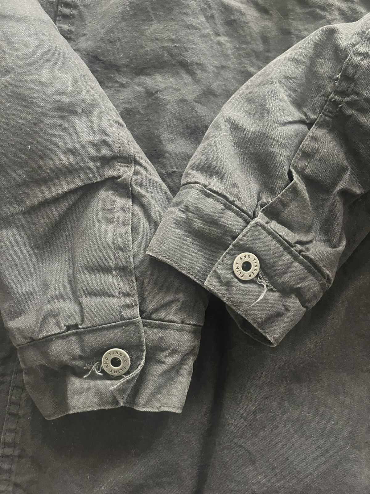 Flint And Tinder Flannel Lined Waxed Trucker Jacket Size US M / EU 48-50 / 2 - 5 Thumbnail