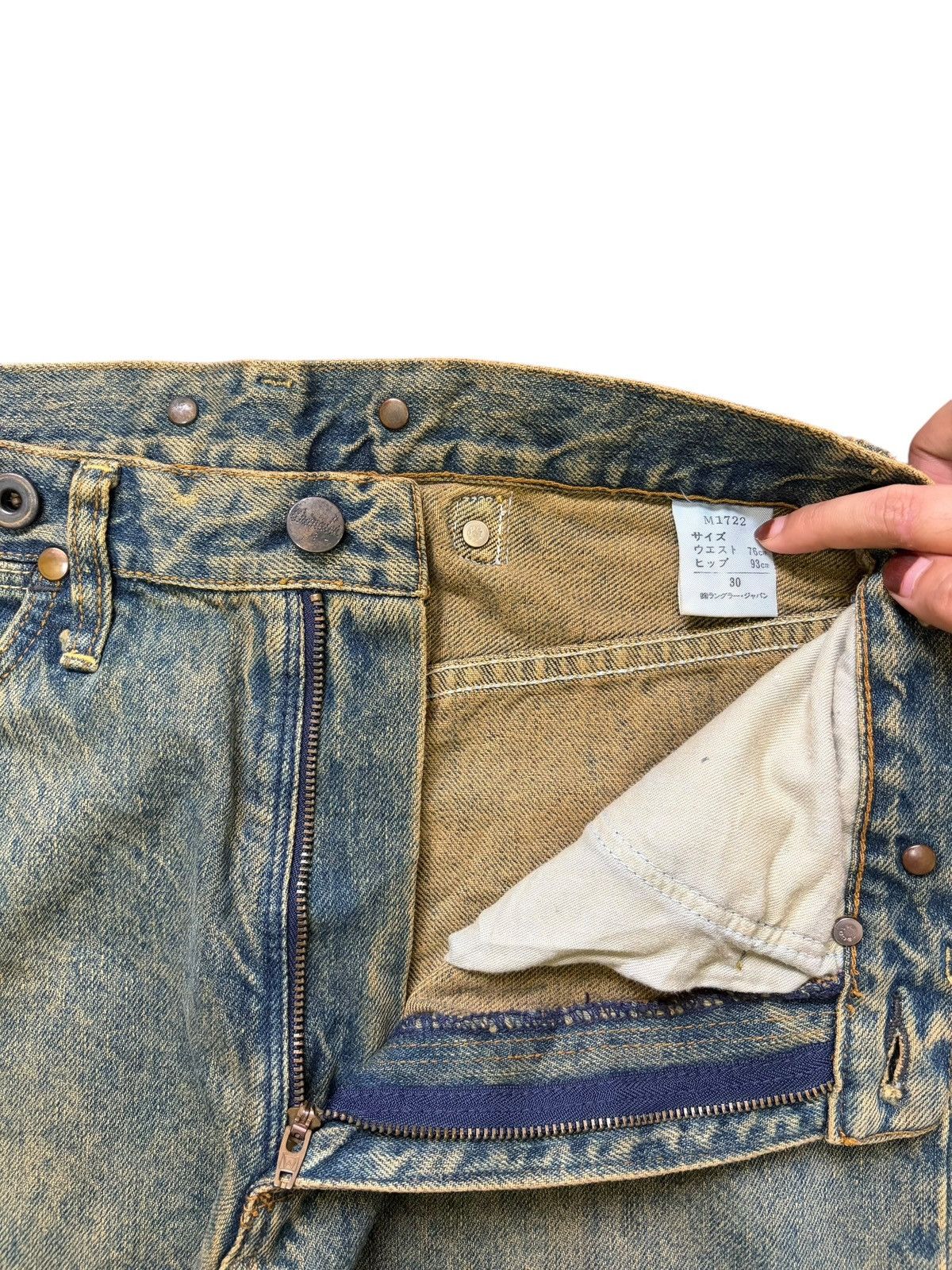 Wrangler Vintage Wrangler Blue Bell Buckle Back Mud Wash Loose Jeans Size US 28 / EU 44 - 5 Thumbnail