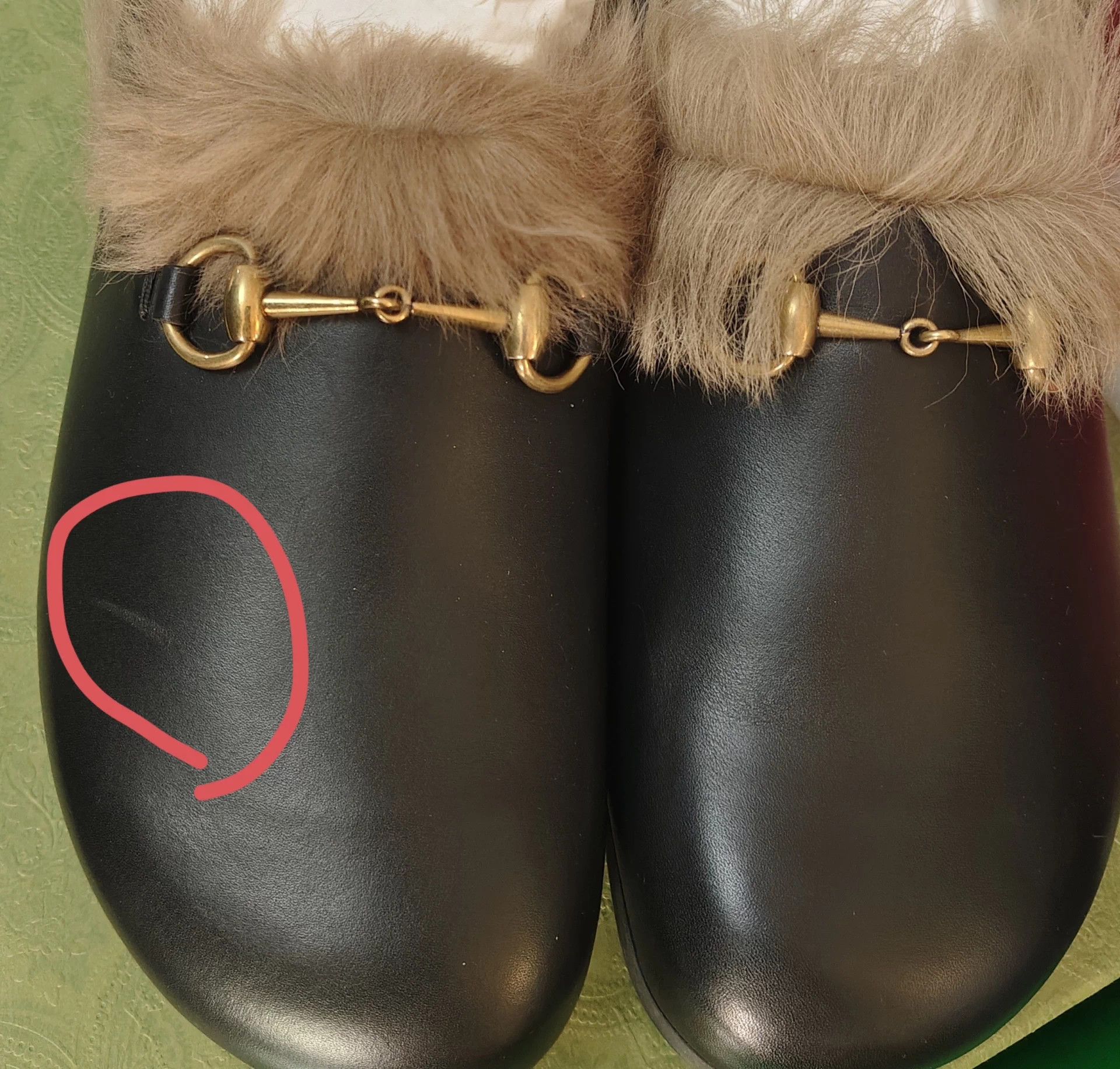 Gucci Gucci Horsebit Wool Lined Slides 43 (Final Price) Size US 10 / EU 43 - 7 Thumbnail