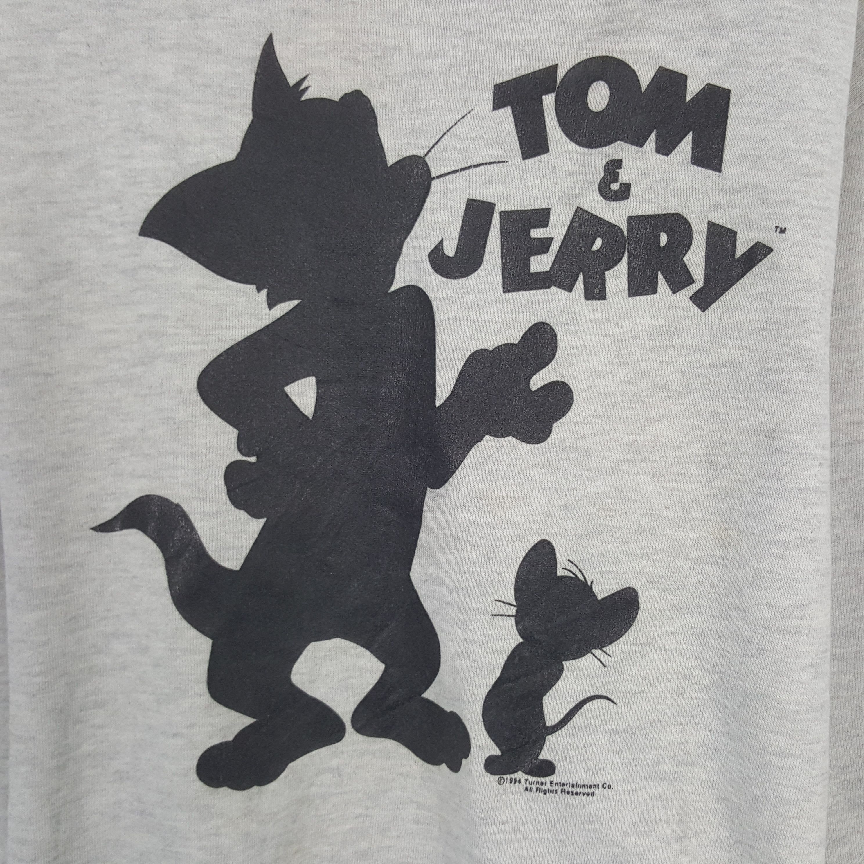 Cartoon Network × Vintage Vintage Tom & Jerry Cartoon Sweatshirt Size US M / EU 48-50 / 2 - 2 Thumbnail