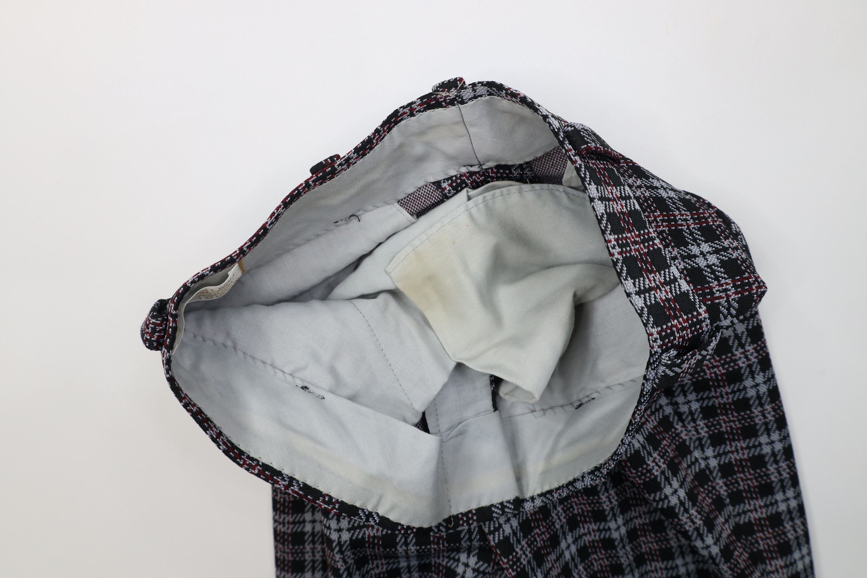 Vintage Vintage 70s Streetwear Flared Wide Leg Chino Pants Plaid USA Size US 32 / EU 48 - 7 Thumbnail