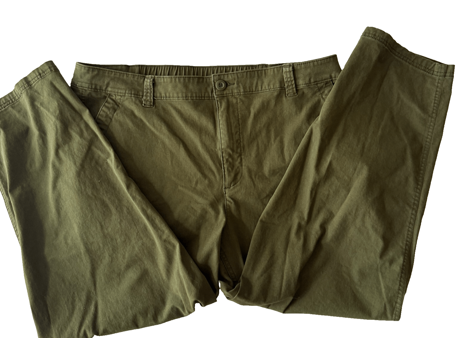 Old Navy Old Navy Womens XL Green OG Chinos Baggy Pants High Rise Ca Size 30" / US 8 / IT 44 - 1 Thumbnail