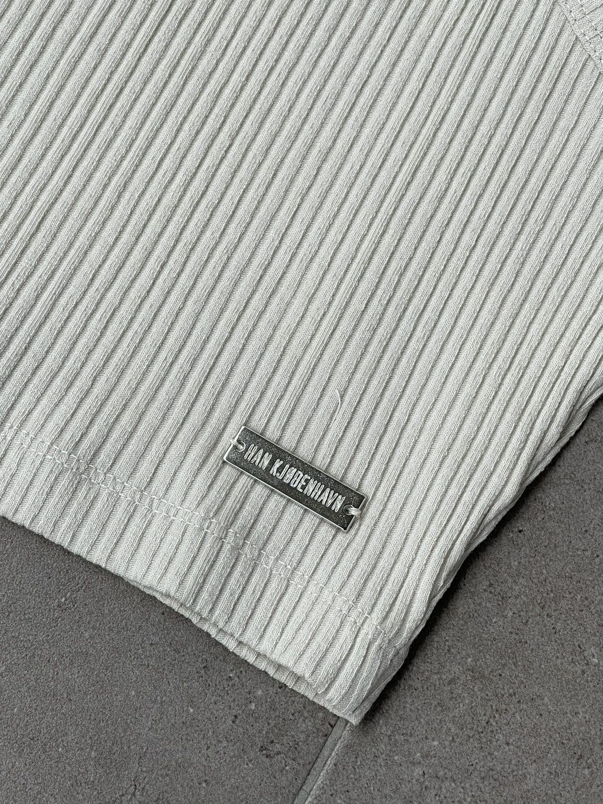 Han Kjobenhavn !DS! SS23 Han Kjobenhavn Light Ribbed Cropped Racer Top Size M / US 6-8 / IT 42-44 - 12 Thumbnail