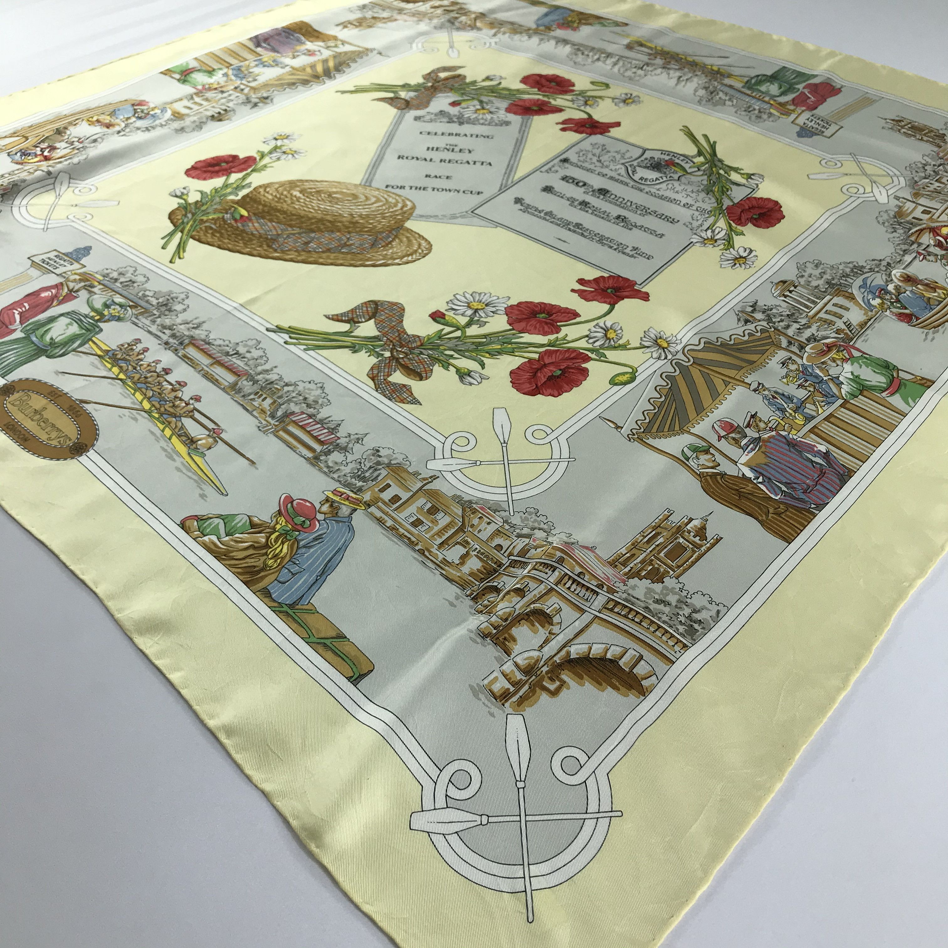 Burberry Vintage Burberry Silk Scarf Size ONE SIZE - 3 Thumbnail