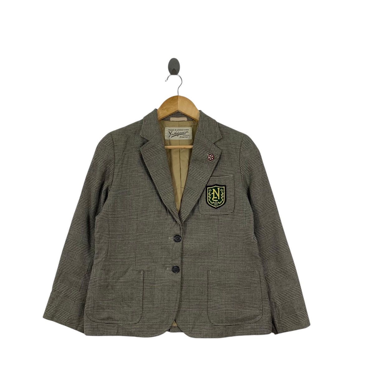 Vintage Vintage YOSHIGAWA NIHONBASHI IOKIO Glen Plaid Pattern Blazer Size S / US 4 / IT 40 - 3 Thumbnail