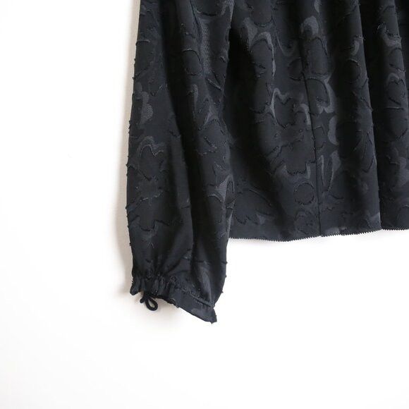 Aritzia Aritzia Wilfred Lourdes Chiffon Prairie Black Silk Blouse Size XS / US 0-2 / IT 36-38 - 3 Thumbnail
