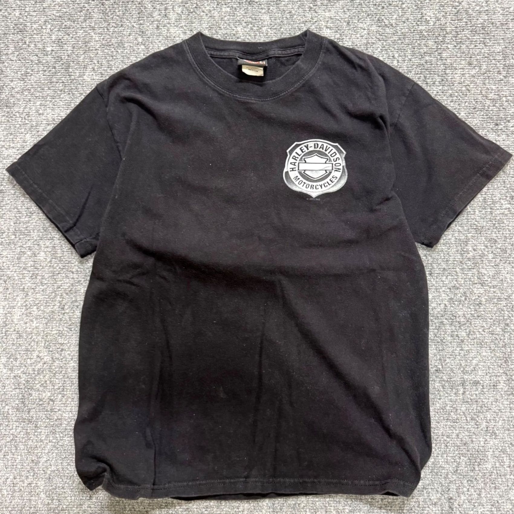 Harley Davidson VINTAGE Harley Davidson T-shirt M Black Men's Y2K Grunge Aspen Eagle Shirt Size US M / EU 48-50 / 2 - 2 Thumbnail