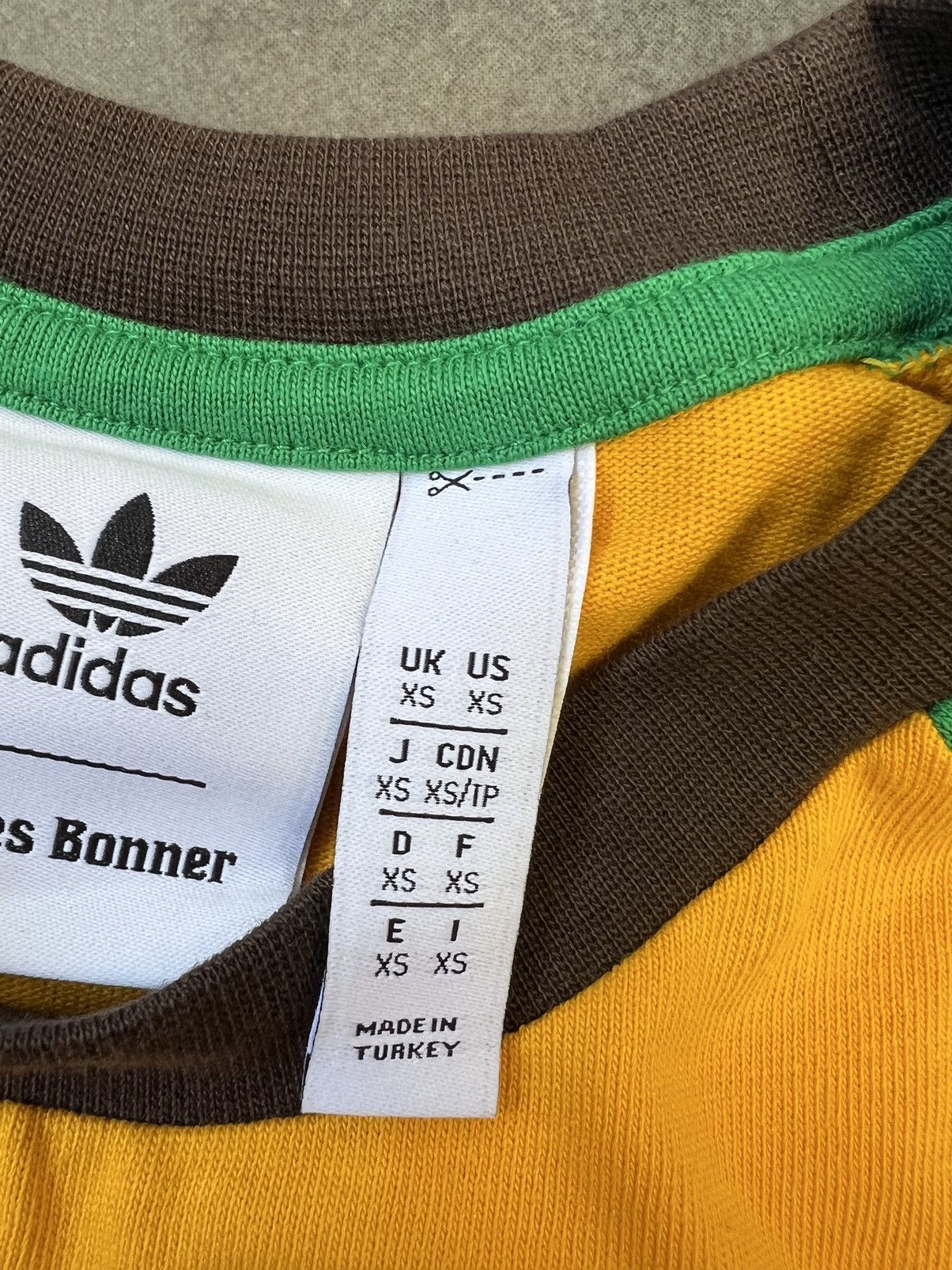 Adidas × Wales Bonner Adidas x Wales Bonner 3 stripes brazil colours tee Size XS / US 0-2 / IT 36-38 - 4 Thumbnail