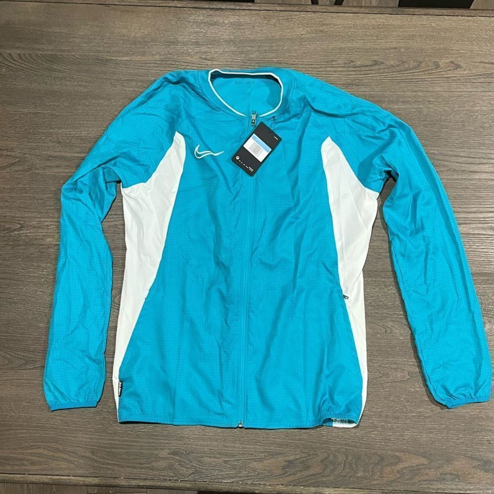 Nike NWT Nike Mens Teal Full Zip Dri-FIT Jacket - Size M Size US M / EU 48-50 / 2 - 1 Thumbnail