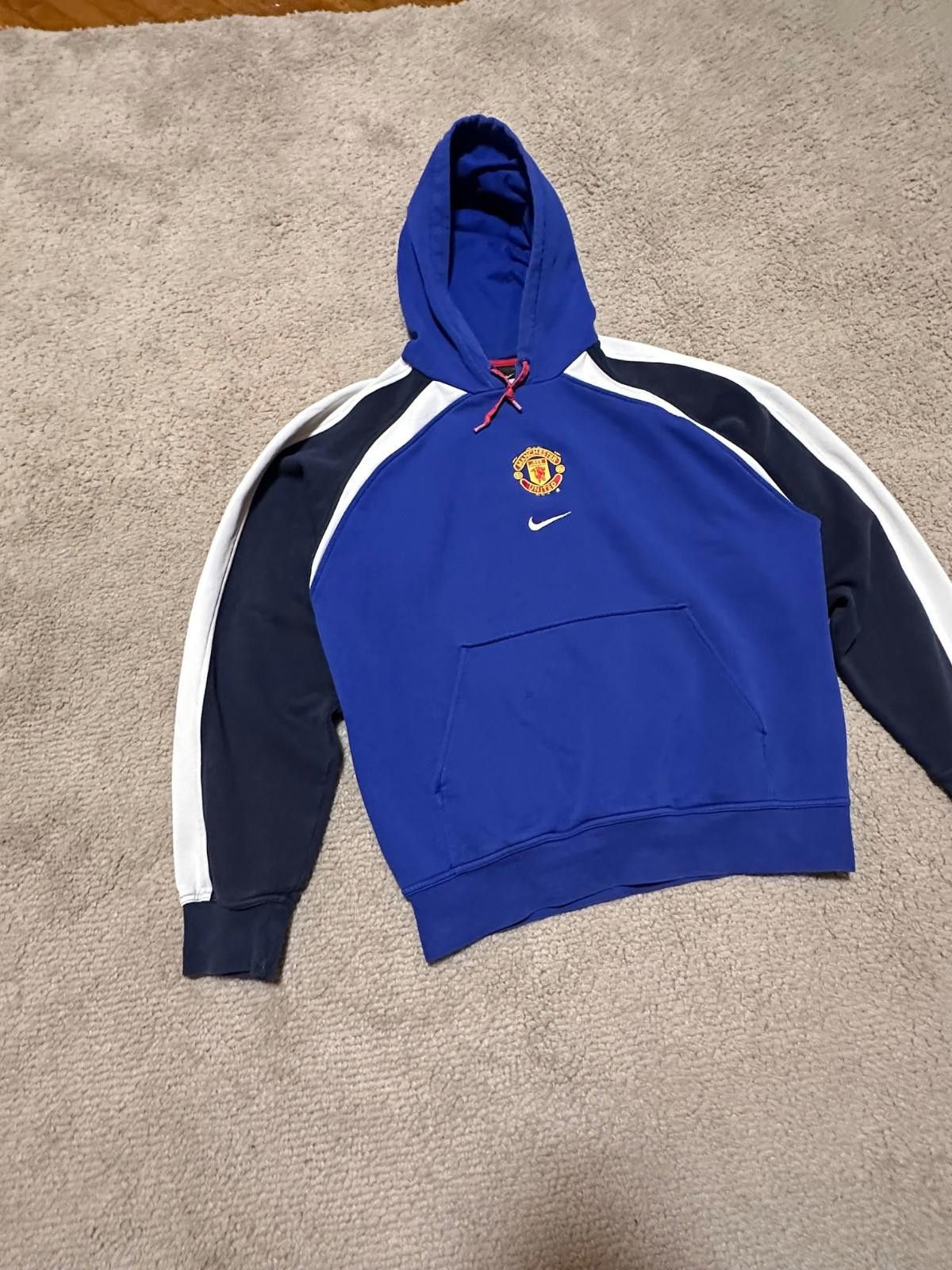 Nike 2005-06 Manchester United Nike Hooded Top Sz M Size US M / EU 48-50 / 2 - 2 Thumbnail