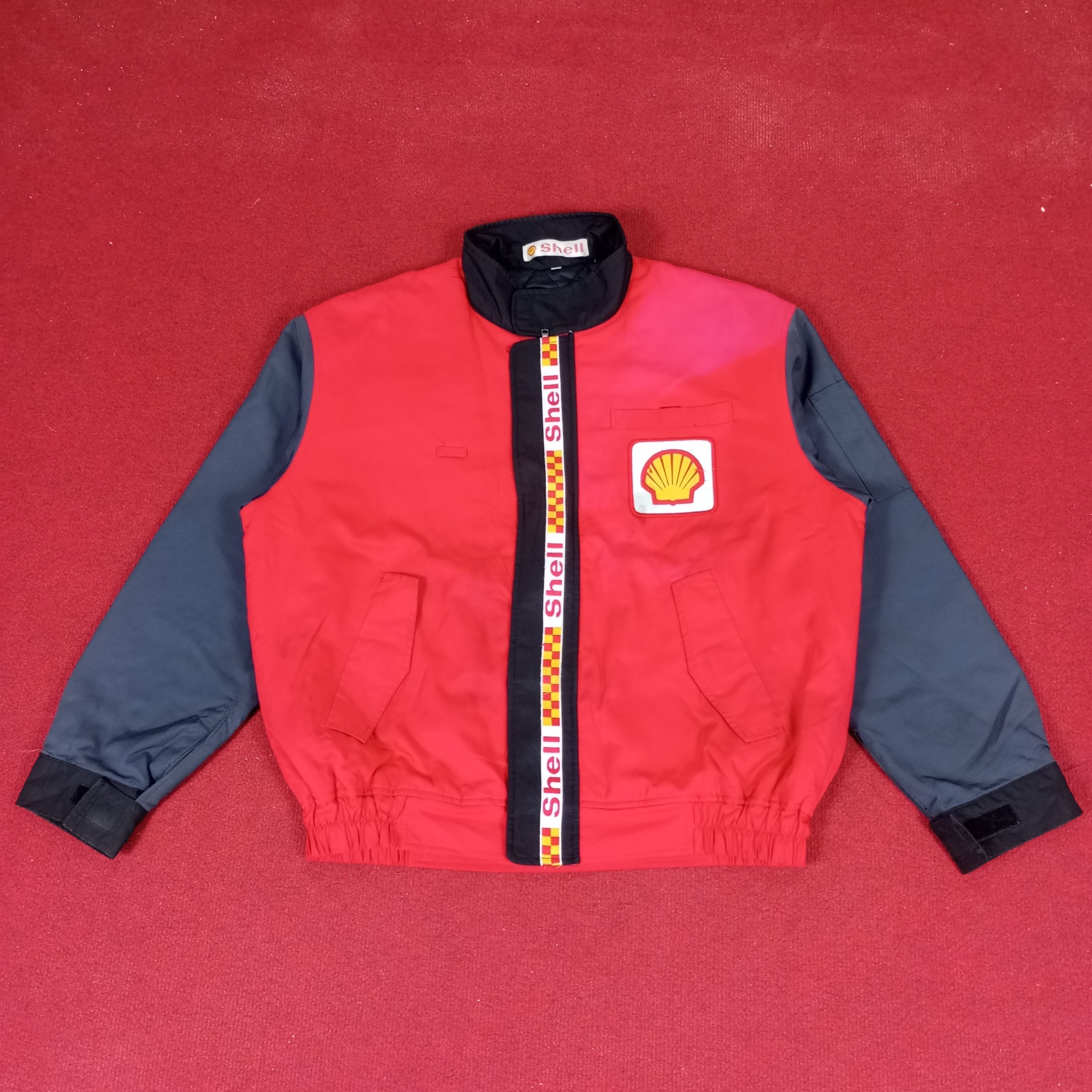 Shell Oil Brand Motorsports Workers Workwear Jacket