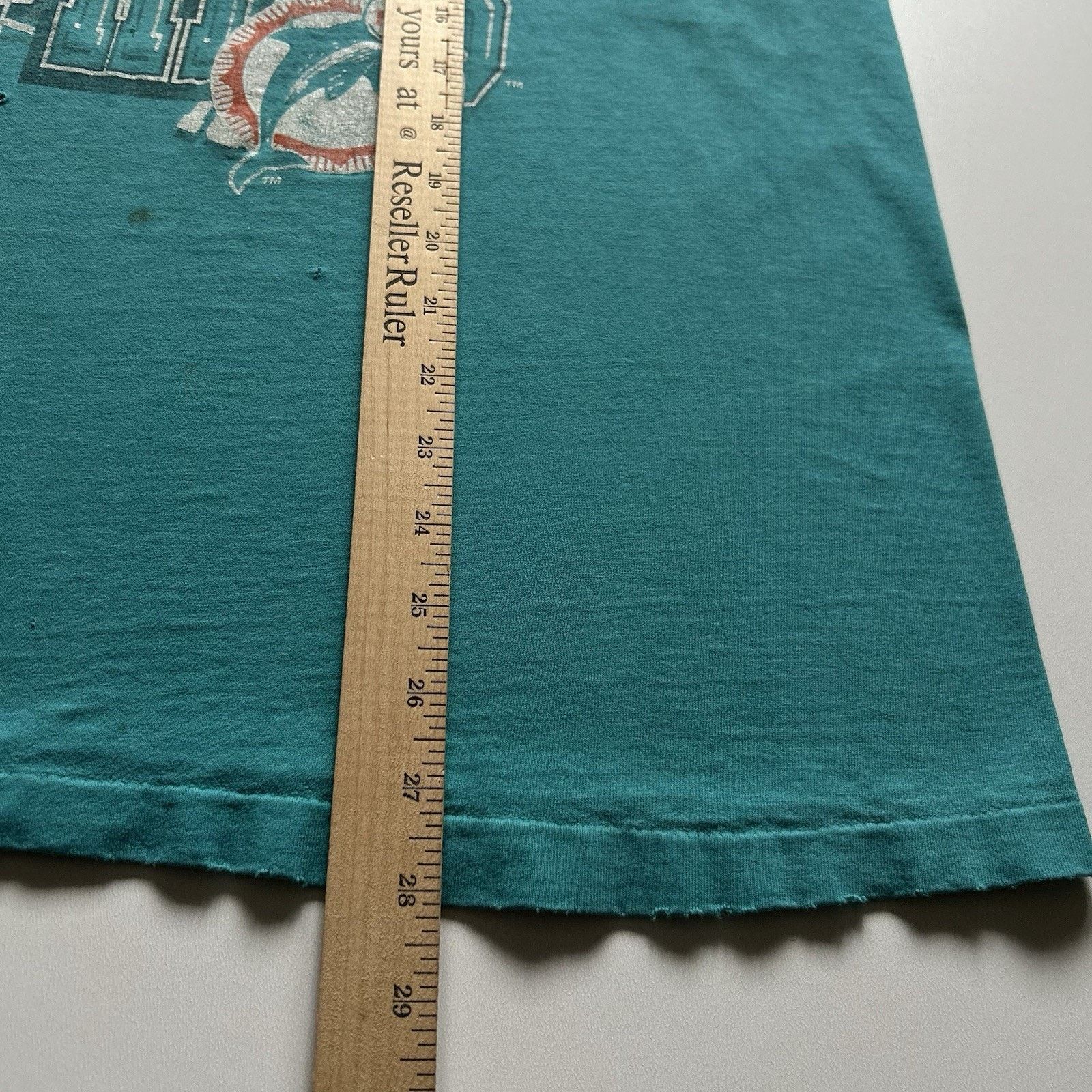 NFL Vintage 90s Miami Dolphins T-Shirt XL NFL Logo Distressed Size US XL / EU 56 / 4 - 5 Thumbnail