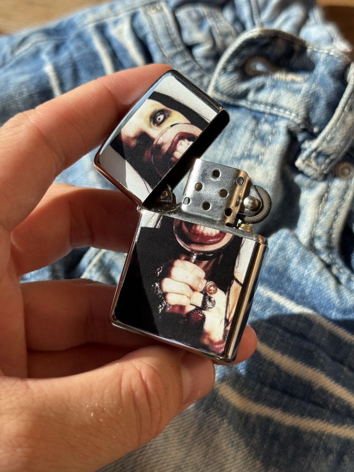 Marilyn Manson 🫨Marilyn Manson vintage two sides CIGAR LIGHTER Size ONE SIZE - 2 Thumbnail