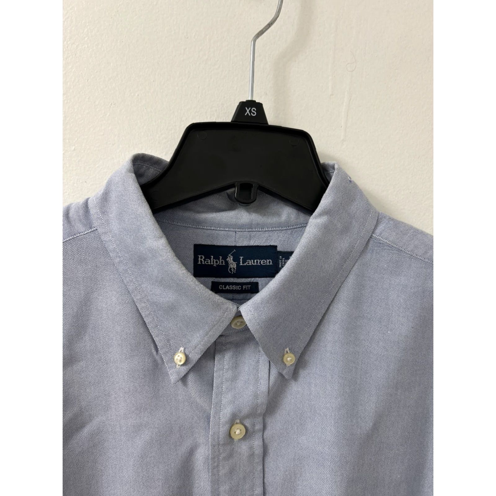 Polo Ralph Lauren VTG Polo Ralph Lauren Shirt Mens 18 Regular Classic Button-Down Long Sleeve Blue Oxford Button-Up Polo Pony Logo Slimming All Seasons Casual Size US XXL / EU 58 / 5 - 4 Thumbnail