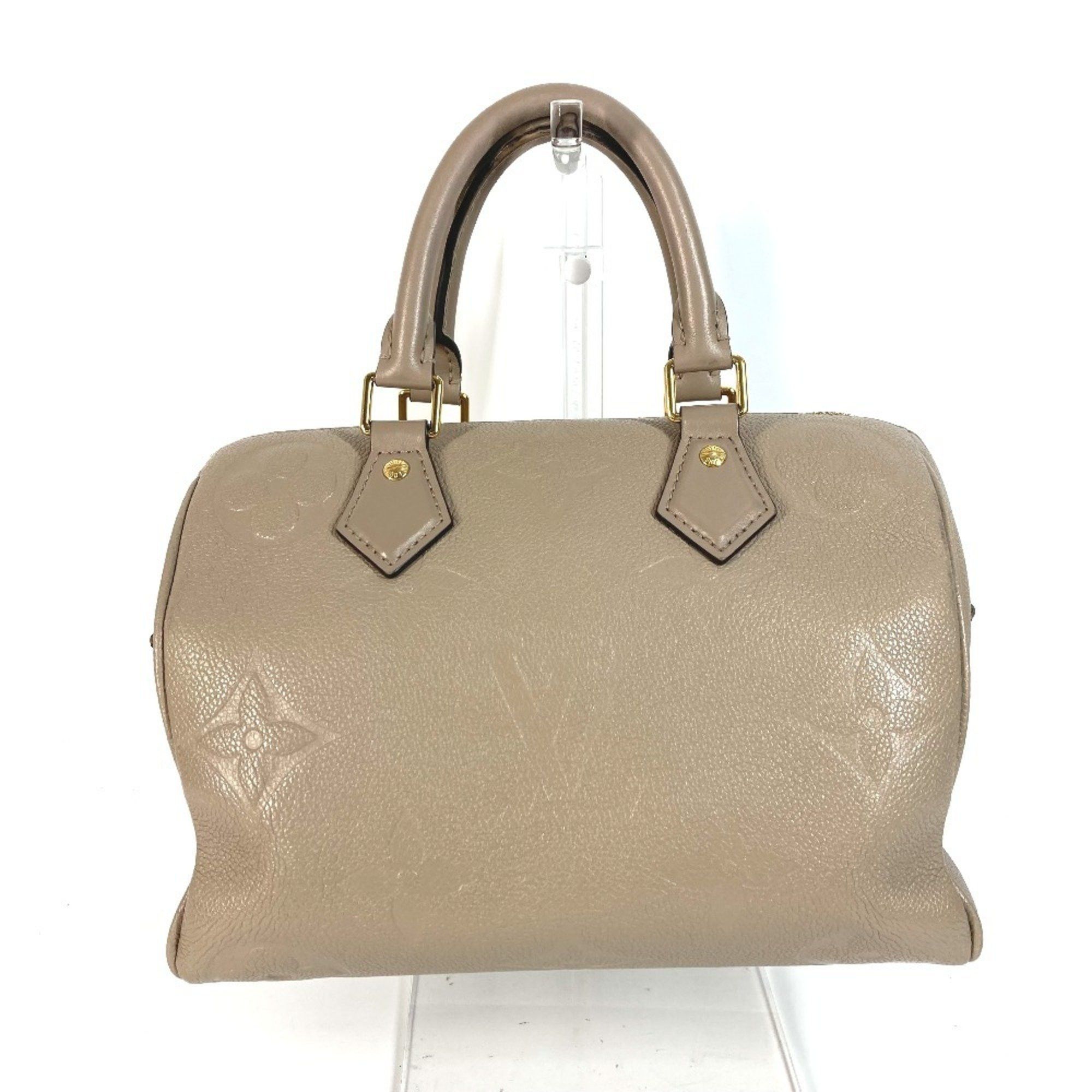 Louis Vuitton M59273 Monogram Empreinte Speedy Bandouliere 25 Bag Mini Boston Shoulder 2Way Handbag Women's Tourterelle Beige
