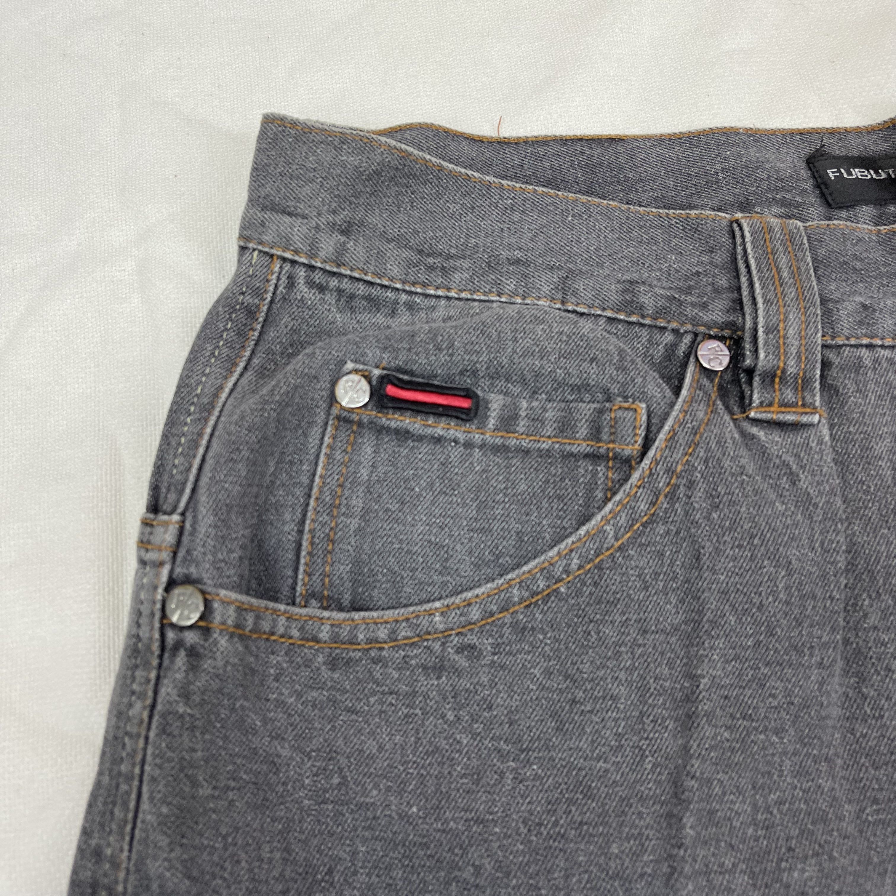 Fubu FUBU THE COLLECTION Hiphop Skate Denim Pant #1286/AS Size US 36 / EU 52 - 3 Thumbnail