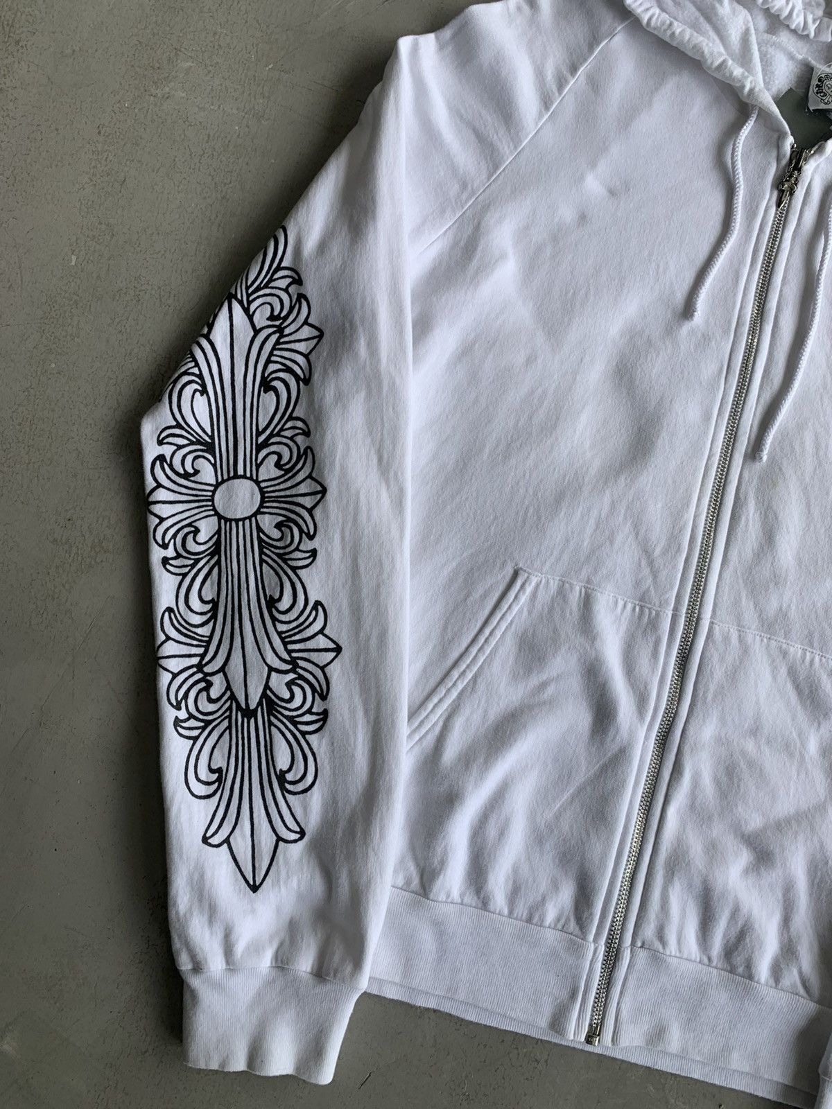 Chrome Hearts Rare 90s - Floral Horseshoe Zip Hoodie Size US L / EU 52-54 / 3 - 5 Thumbnail
