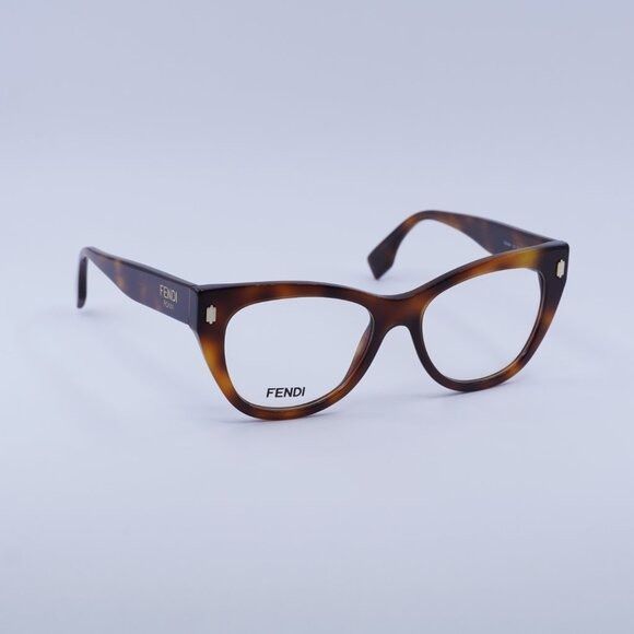 Fendi 🕶️ New Fendi FE50086I 053 Eyeglasses - Shiny Havana Frame Size ONE SIZE - 3 Thumbnail