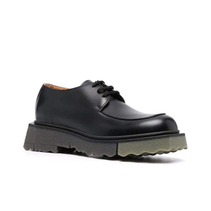 Off-White o1rshd1 Sponge Sole Leather Paraboot in Black Size US 10 / EU 43 - 5 Thumbnail