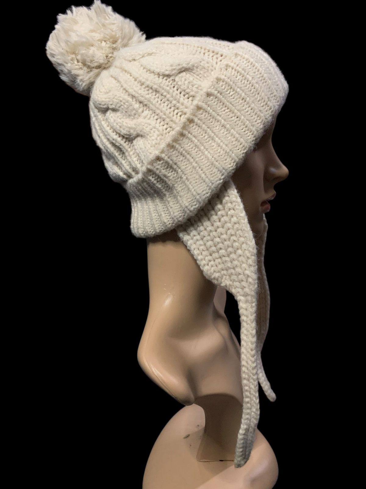 Designer × Japanese Brand × Kapital Crochet Earflap Beany Hat Size ONE SIZE - 4 Thumbnail