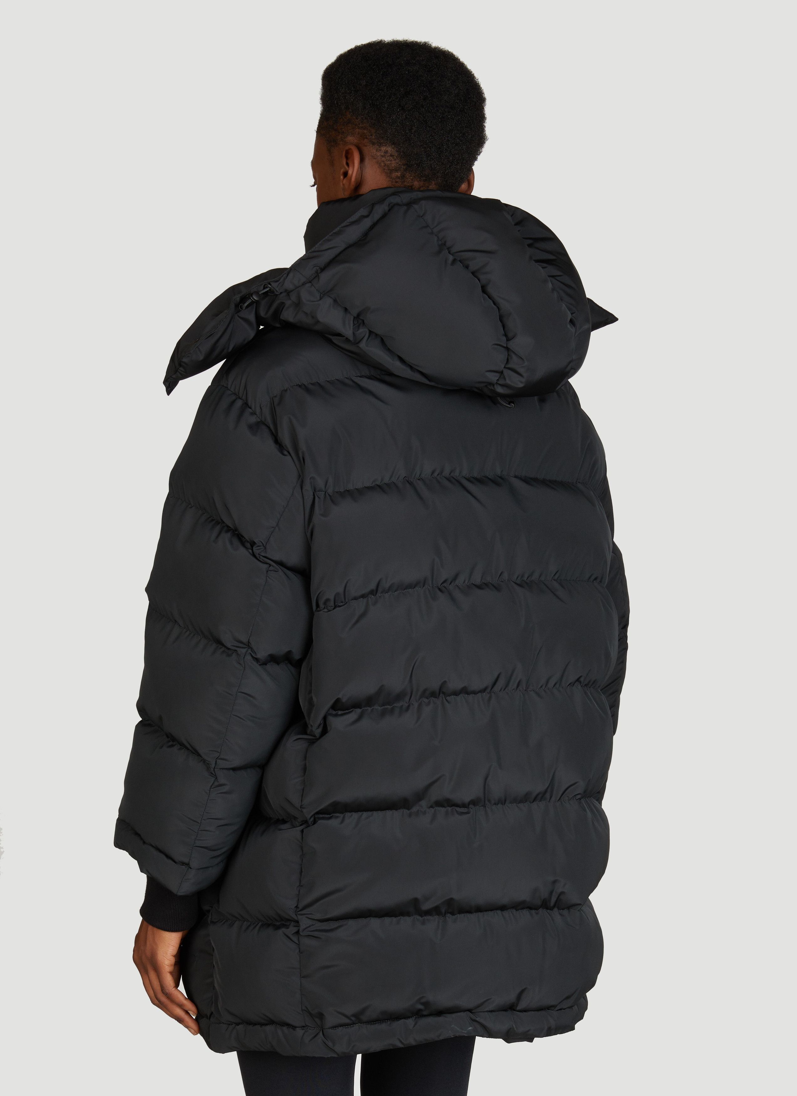 Balenciaga o1s1rm0825 Swing Puffer Coat in Black Size XS / US 0-2 / IT 36-38 - 4 Thumbnail
