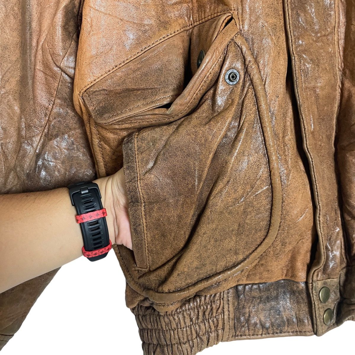 Genuine Leather Men Elsace Bikers Leather Jacket Size US M / EU 48-50 / 2 - 8 Thumbnail