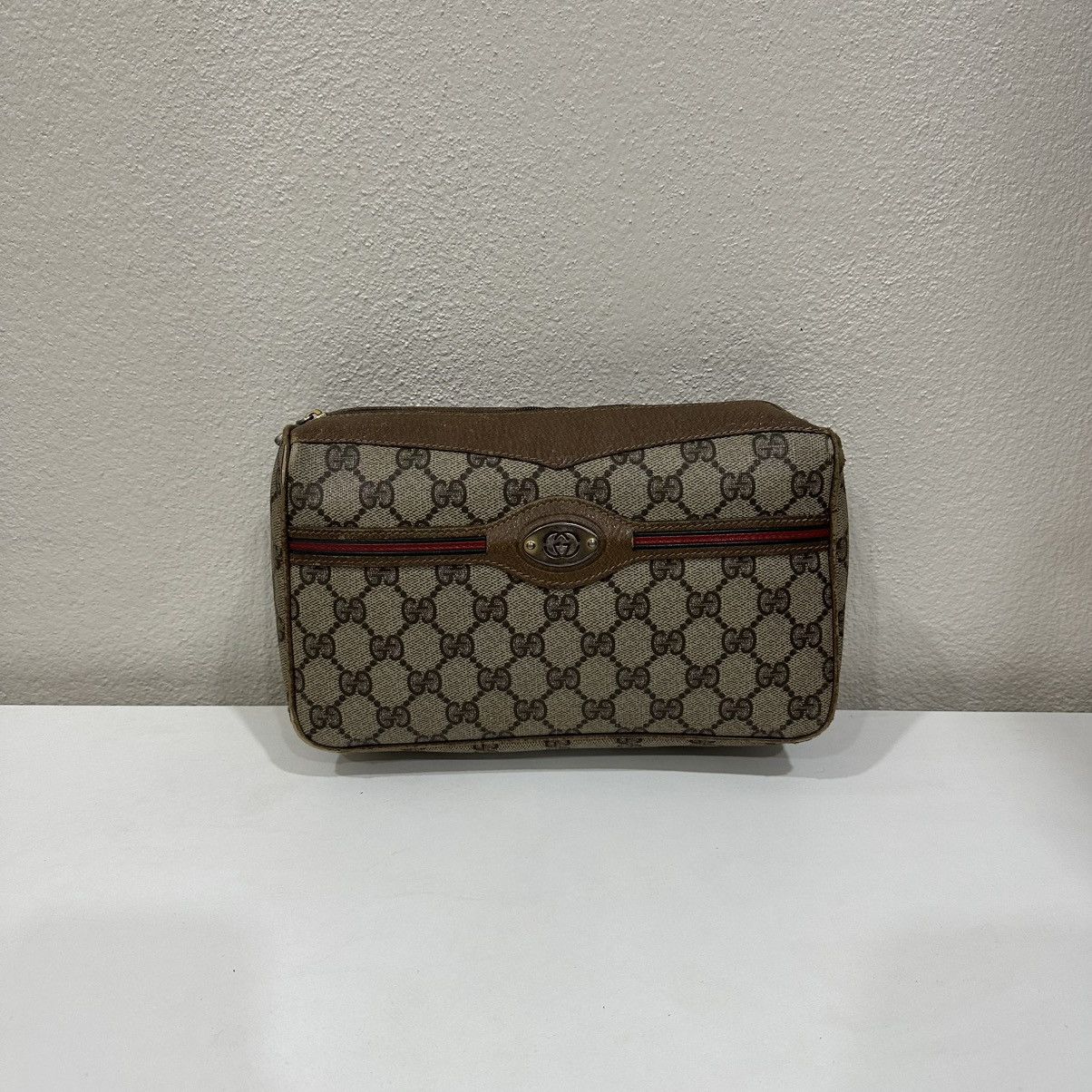 Gucci ‼️YES‼️ GUCCI VINTAGE POUCH CLUTCH BAG MONOGRAM Size ONE SIZE - 2 Thumbnail