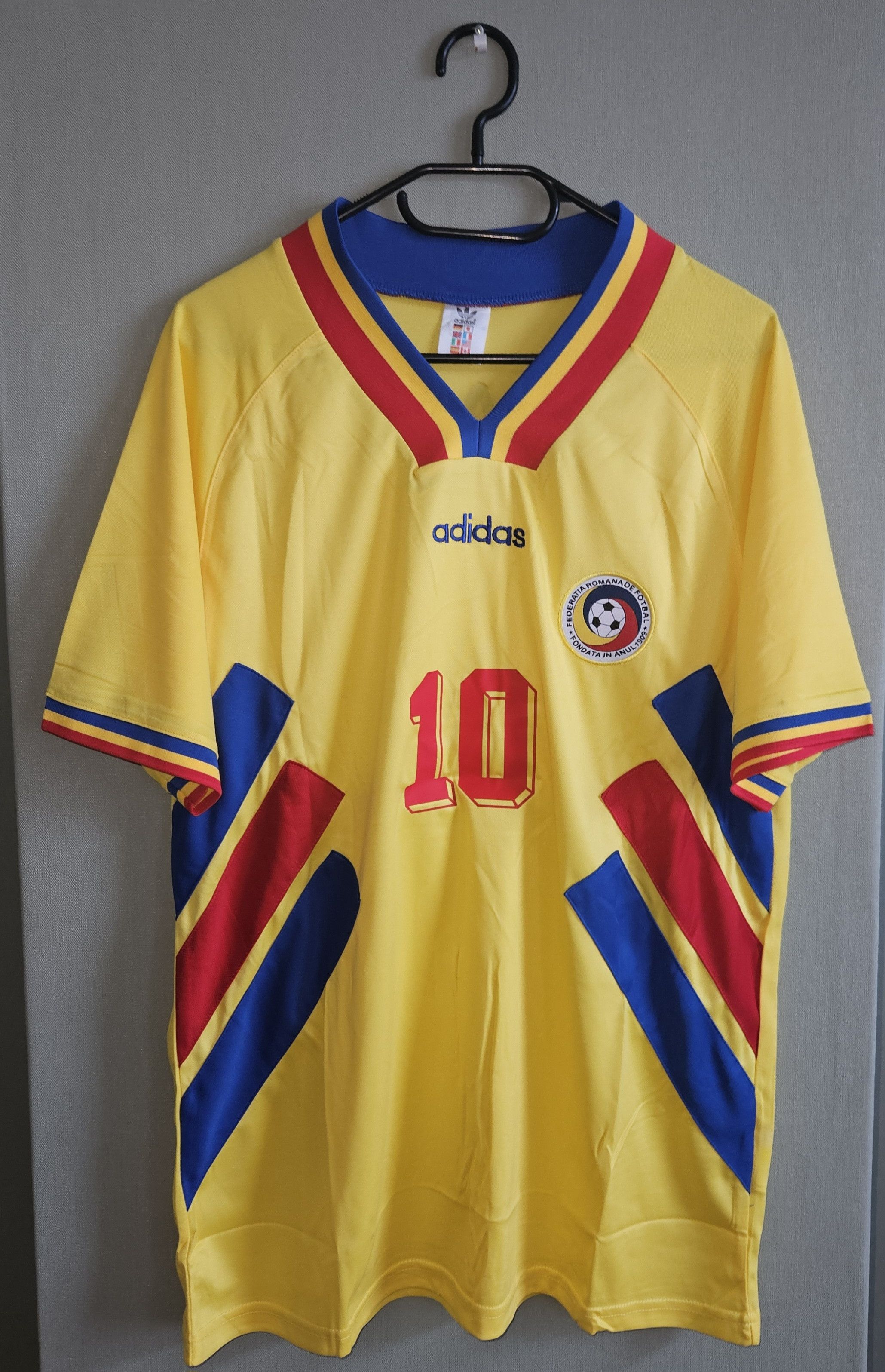 Other Gheorghe Hagi Rumänien 1994 Fußball Trikot Jersey Vintage Size US L / EU 52-54 / 3 - 2 Thumbnail