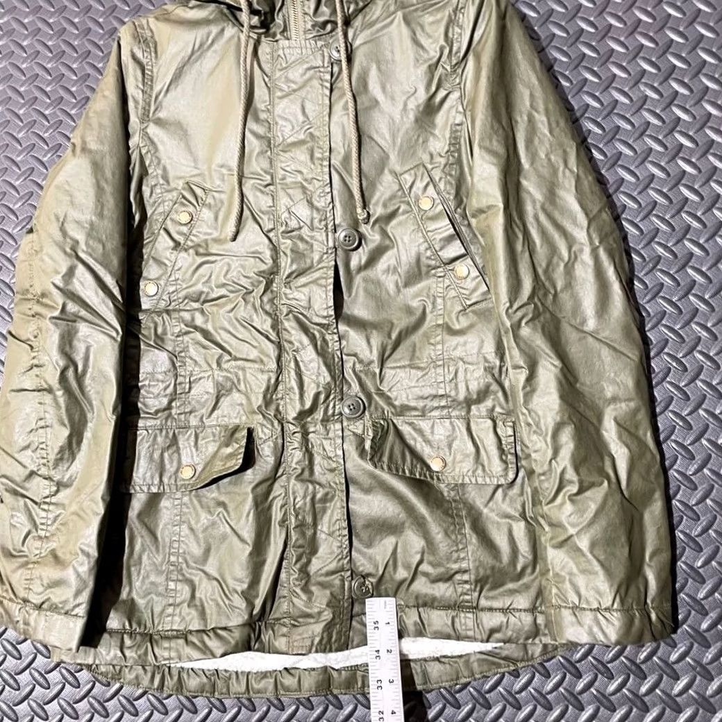 H&M H&M Jacket Womens 4 Green Olive Full Zip Faux Shearling Casual Bomber Size S / US 4 / IT 40 - 6 Thumbnail