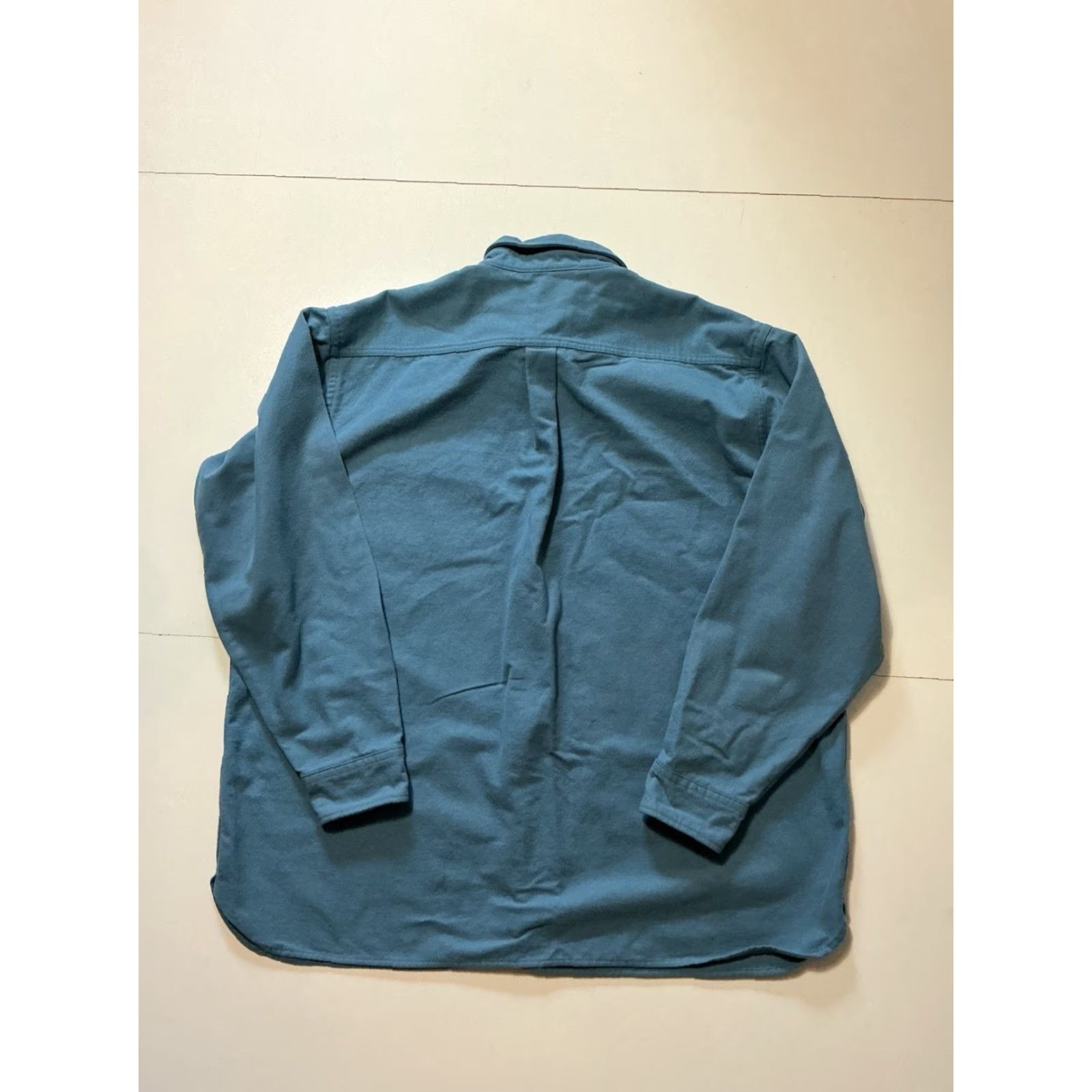 Vintage VINTAGE L.L. Bean Chamois Cloth Traditional Fit Men’s Flannel Button Front L/S Shirt XXL Blue Mens Size US XXL / EU 58 / 5 - 2 Thumbnail