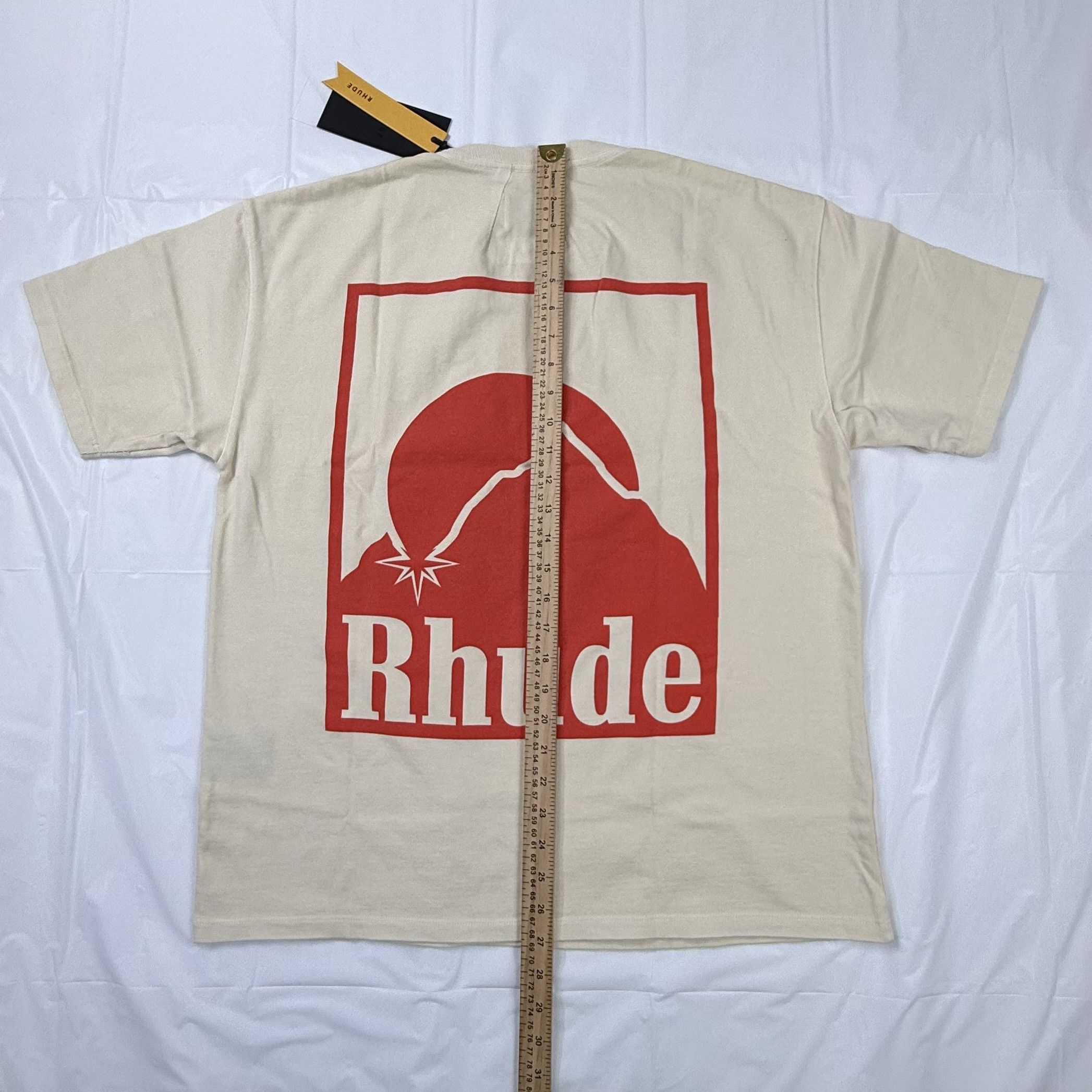 Rhude Rhude Moonlight Graphic T-Shirt Off-White Cream Cotton Tee S Size US S / EU 44-46 / 1 - 3 Thumbnail