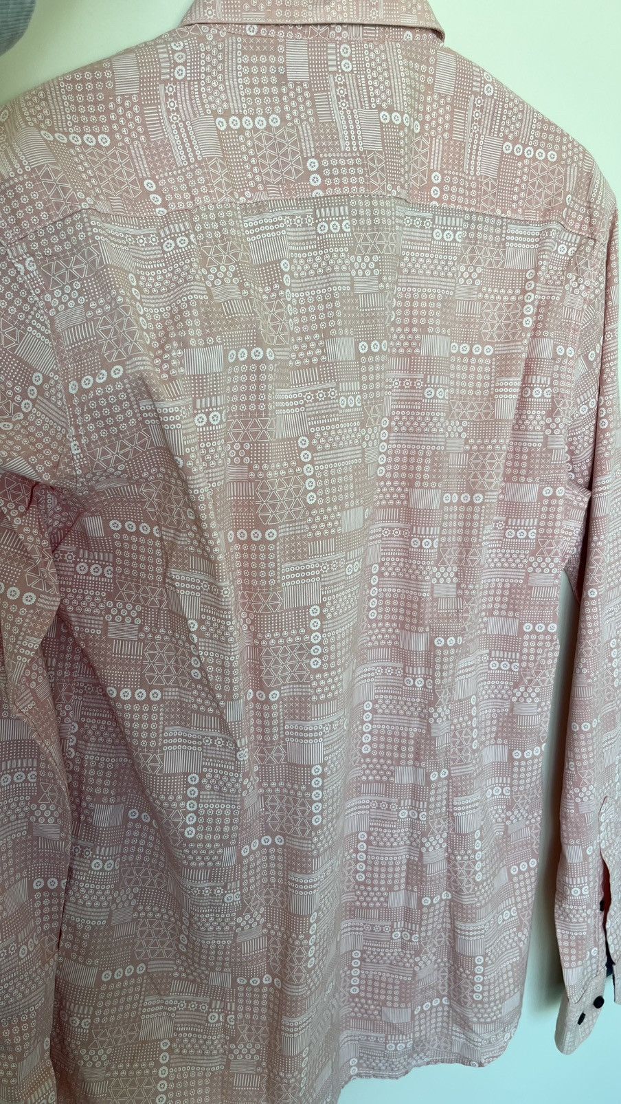 Louis Philippe LP Louis Philippe Slim Fit Geometric Print Shirt Size US S / EU 44-46 / 1 - 4 Thumbnail