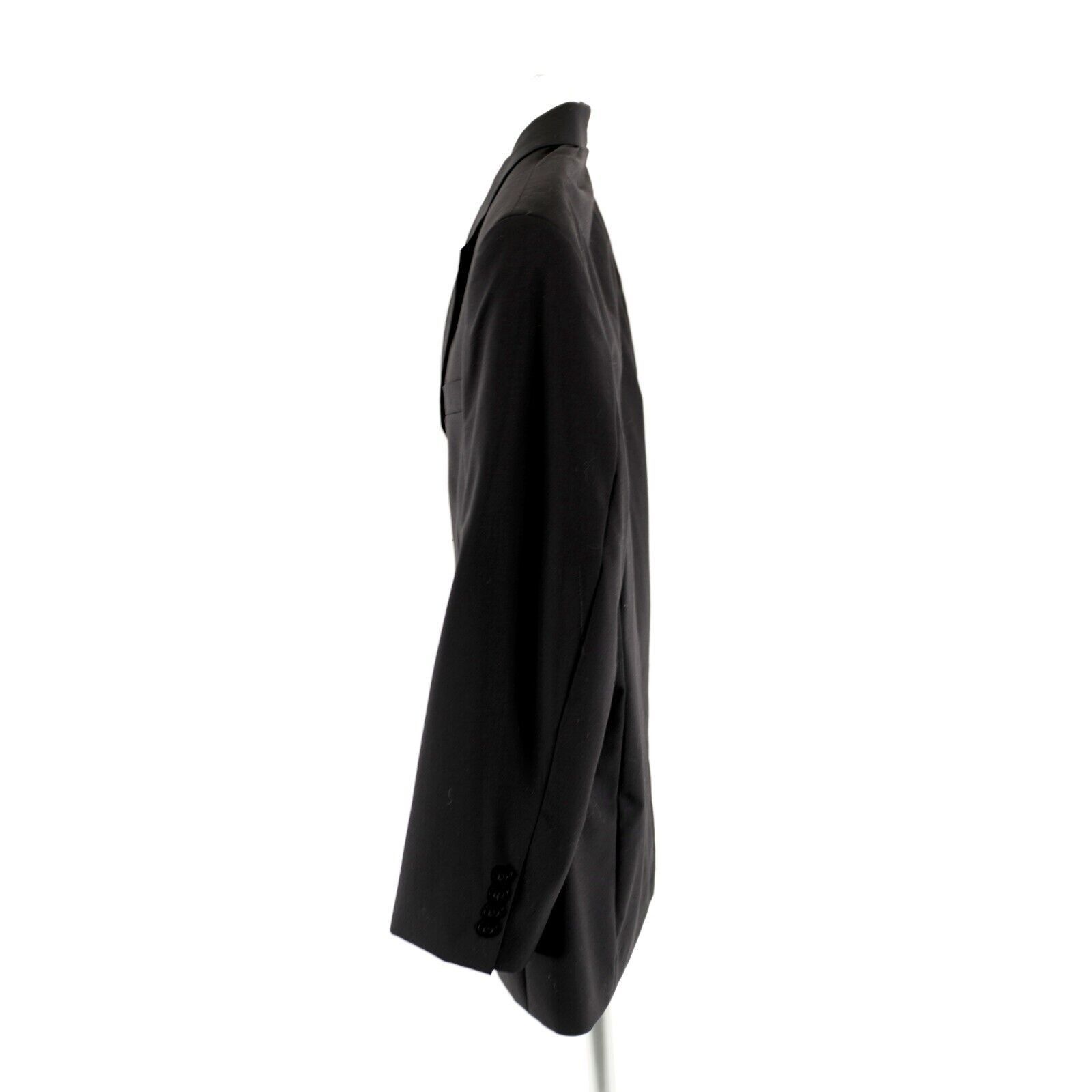 Other DAMAGED Cezani Wool Black 3 Button Blazer 42R Tiny Holes On Size 42R - 6 Thumbnail