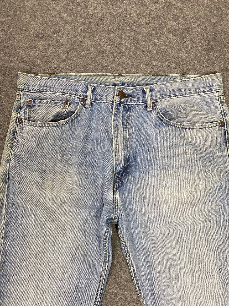 Levi's levis 505 relaxed fit distressed denim nice design Size US 39 - 9 Thumbnail