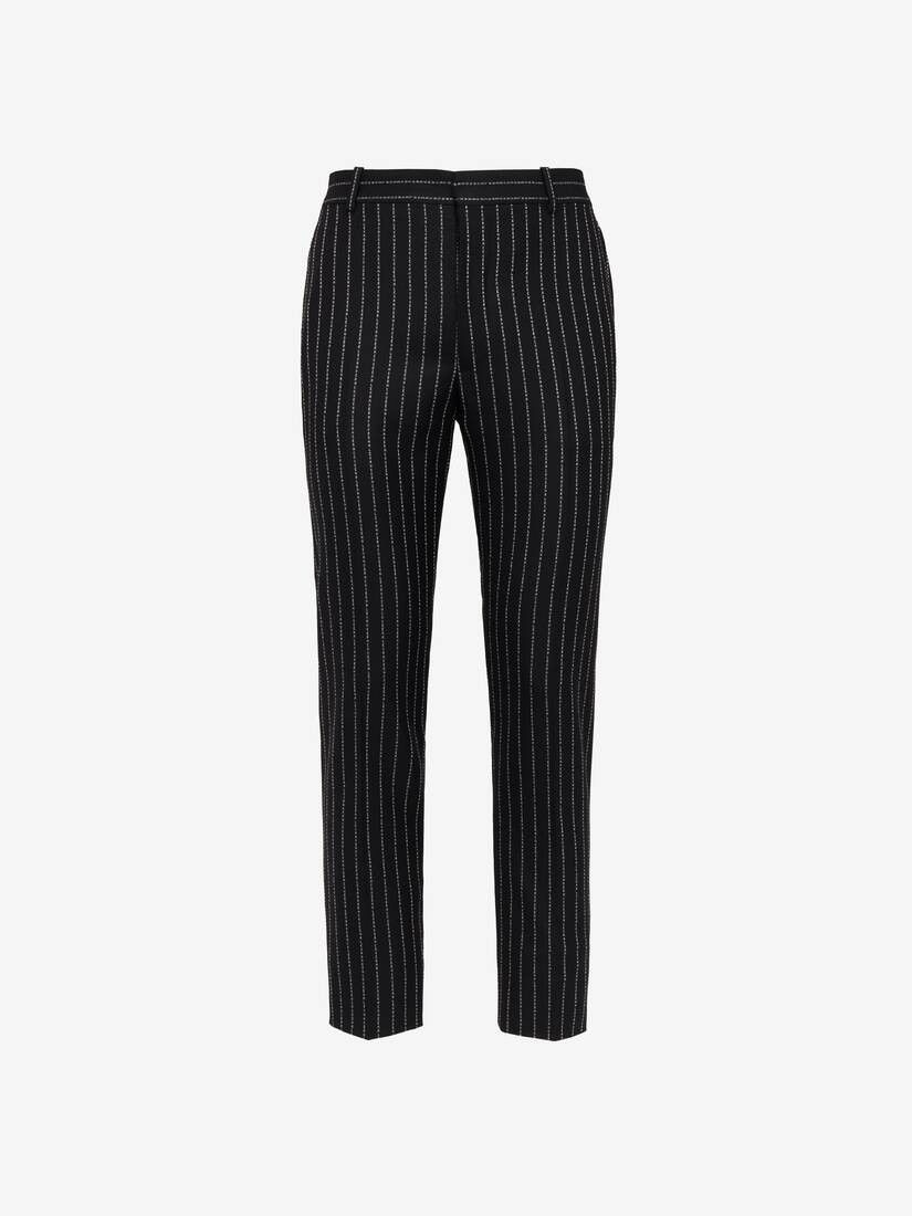o1w1db10725 Tailored Cigarette Trousers in Black