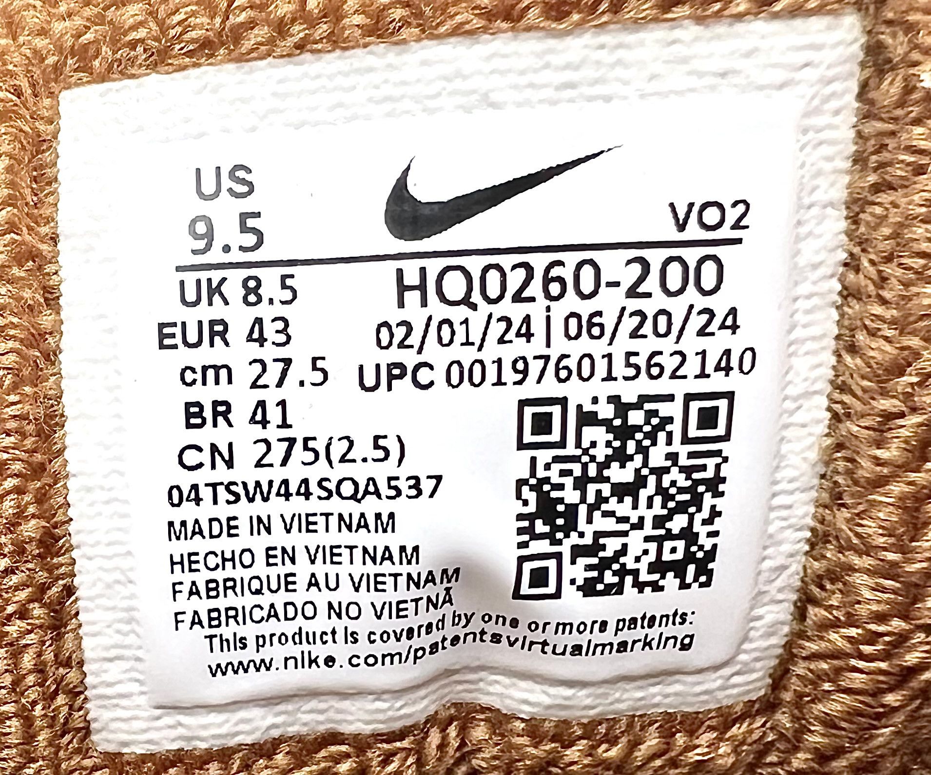 Nike Nike Air Force 3 Low SP Nigo "Light British Tan" Size US 9.5 / EU 42-43 - 6 Thumbnail